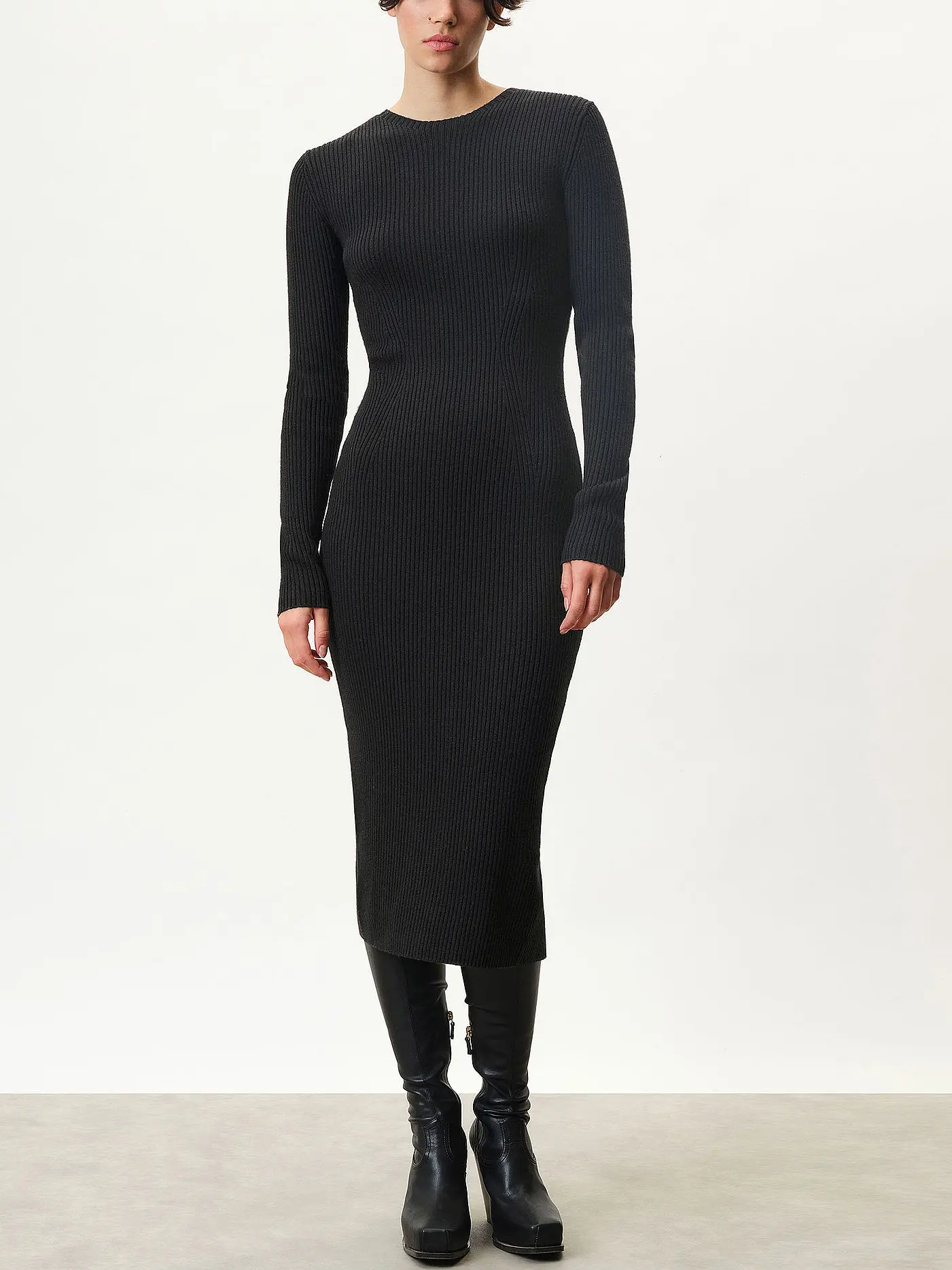 DRYKORN | Midikleid AMARILIA | schwarz