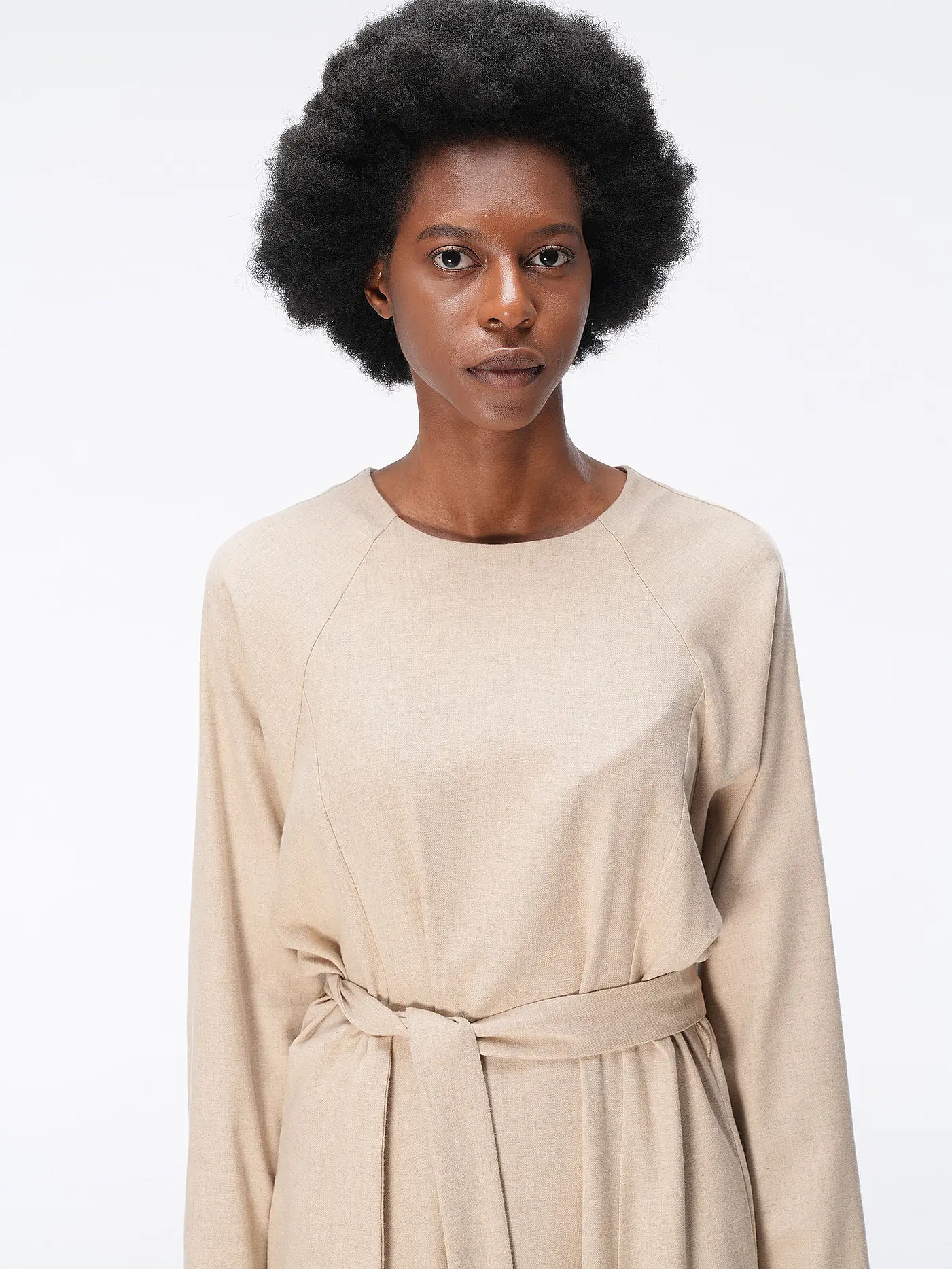 DRYKORN | Midikleid KAROYA | beige