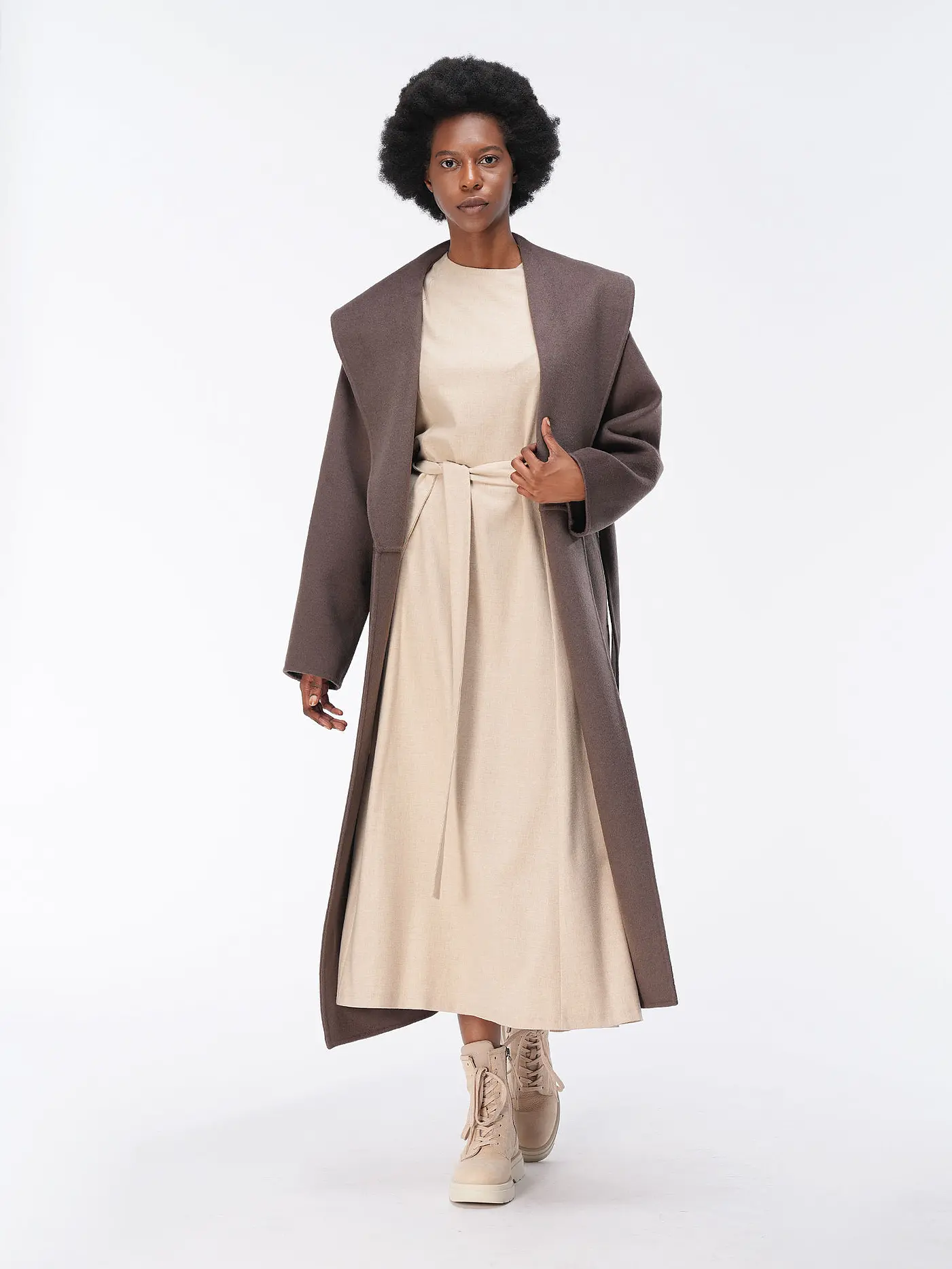 DRYKORN | Midikleid KAROYA | beige