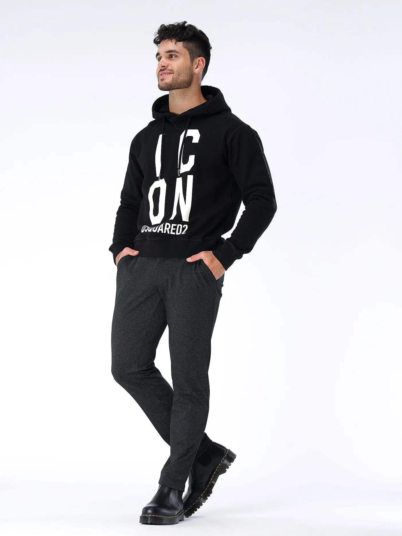 DSQUARED2 | Kapuzensweater - Hoodie | schwarz