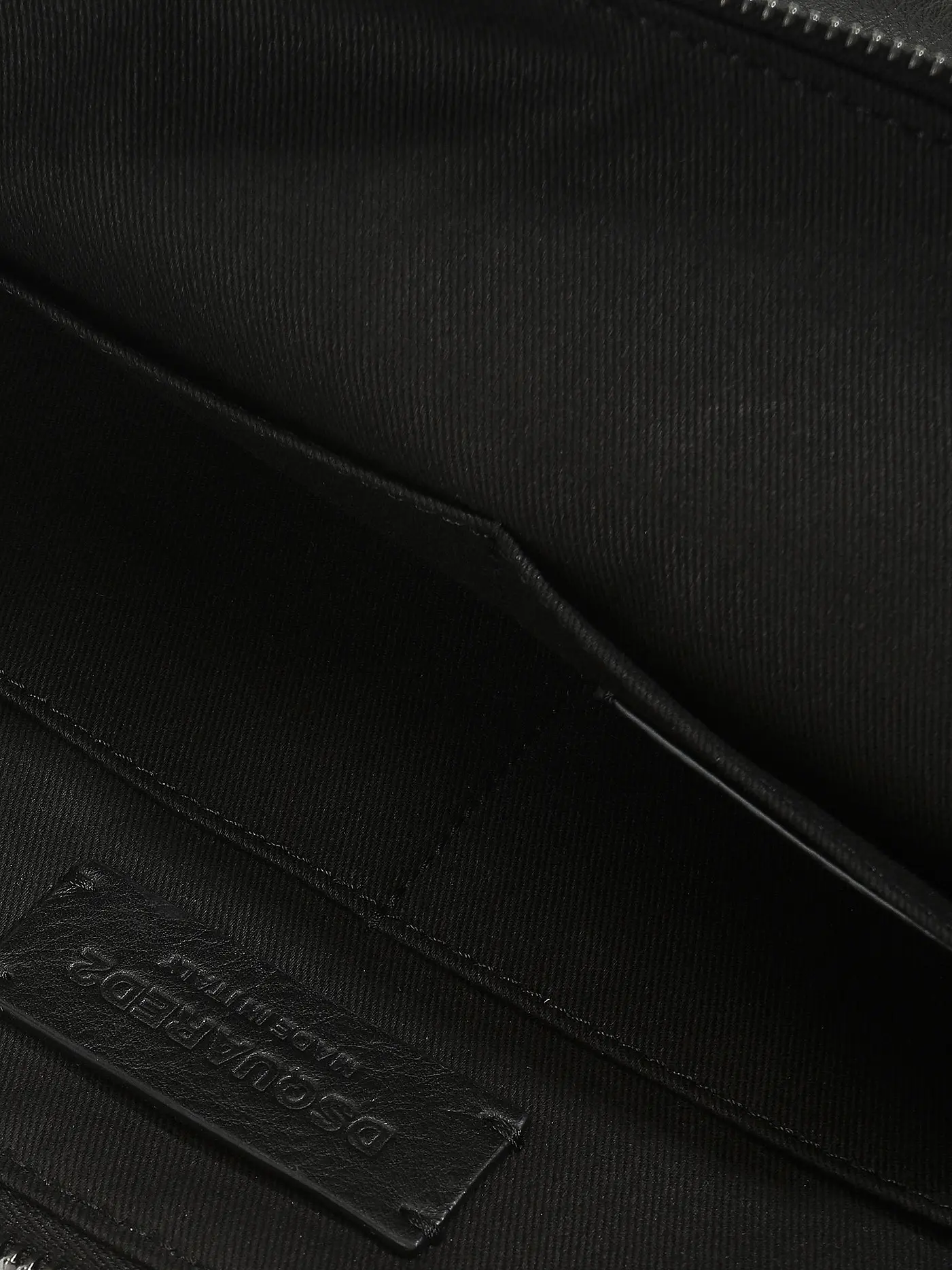 DSQUARED2 | Ledertasche - Pouch | schwarz