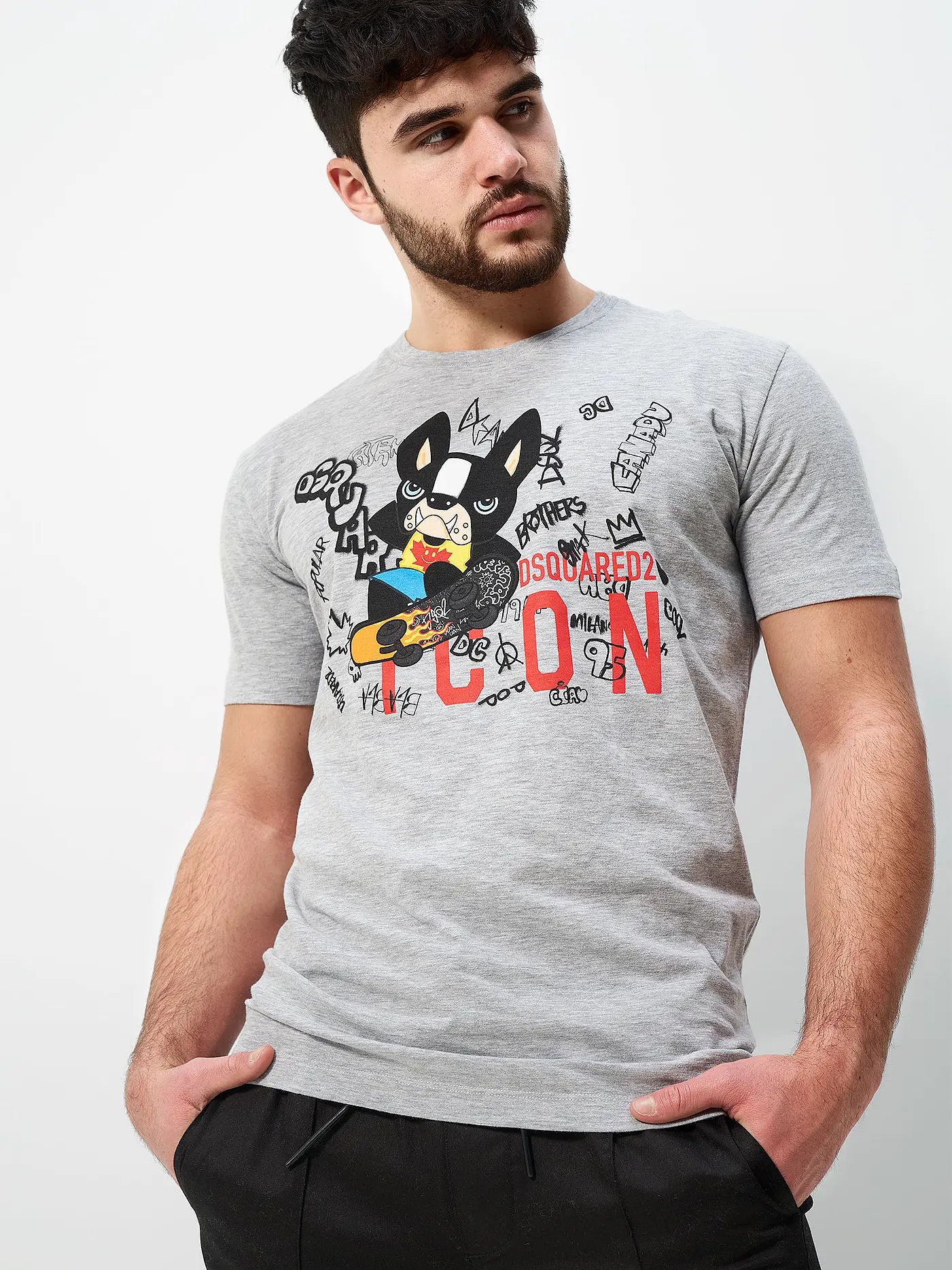 DSQUARED2 | T-Shirt ICON CIRO | grau