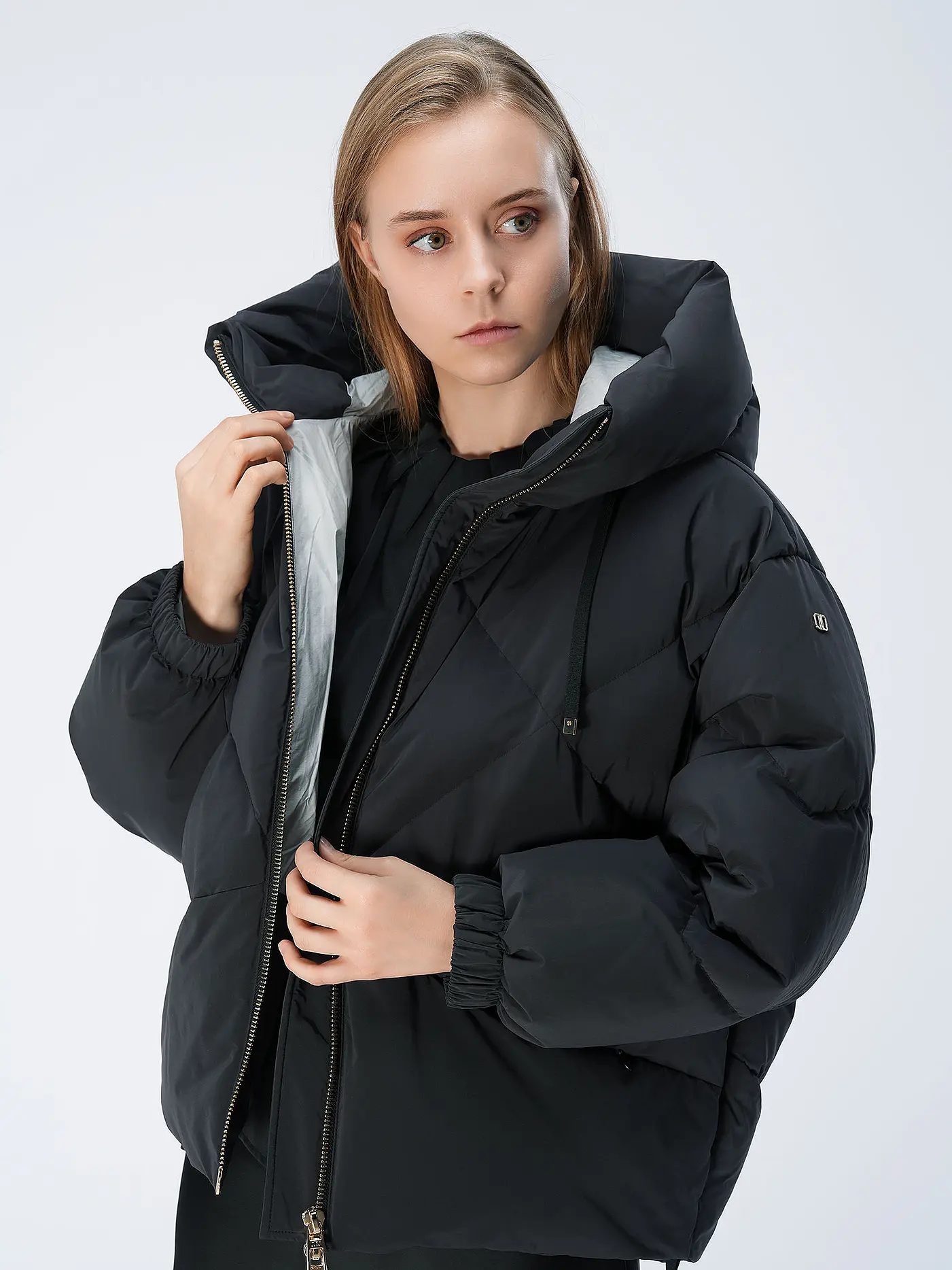 DUNO | Daunensteppjacke PEGGI | schwarz