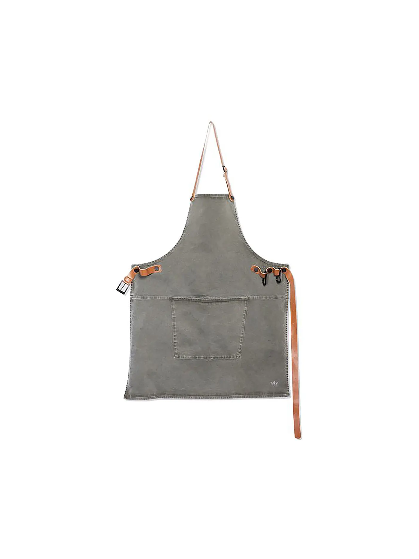 DUTCH DE LUXE | Schürze im BBQ-Stil Canvas - Dunkelblau | grau
