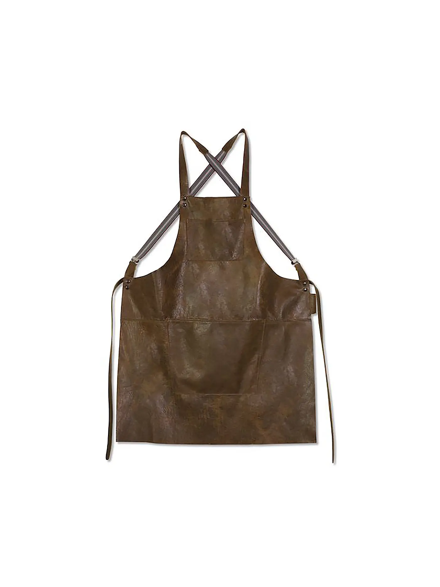 DUTCH DE LUXE | Lederschürze Suspender Vintage Braun | braun
