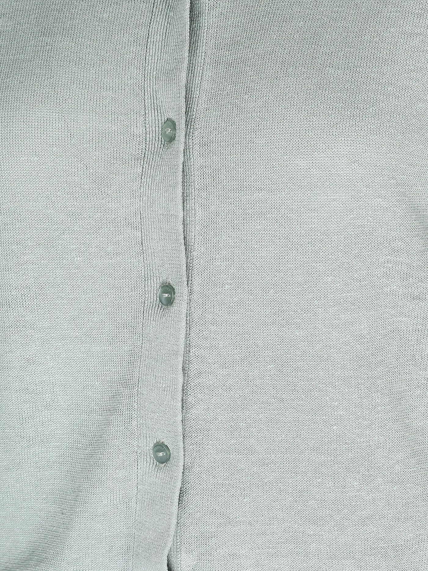 ECOALF |  Leinen Stickjacke JUNIPERALF | hellgrau
