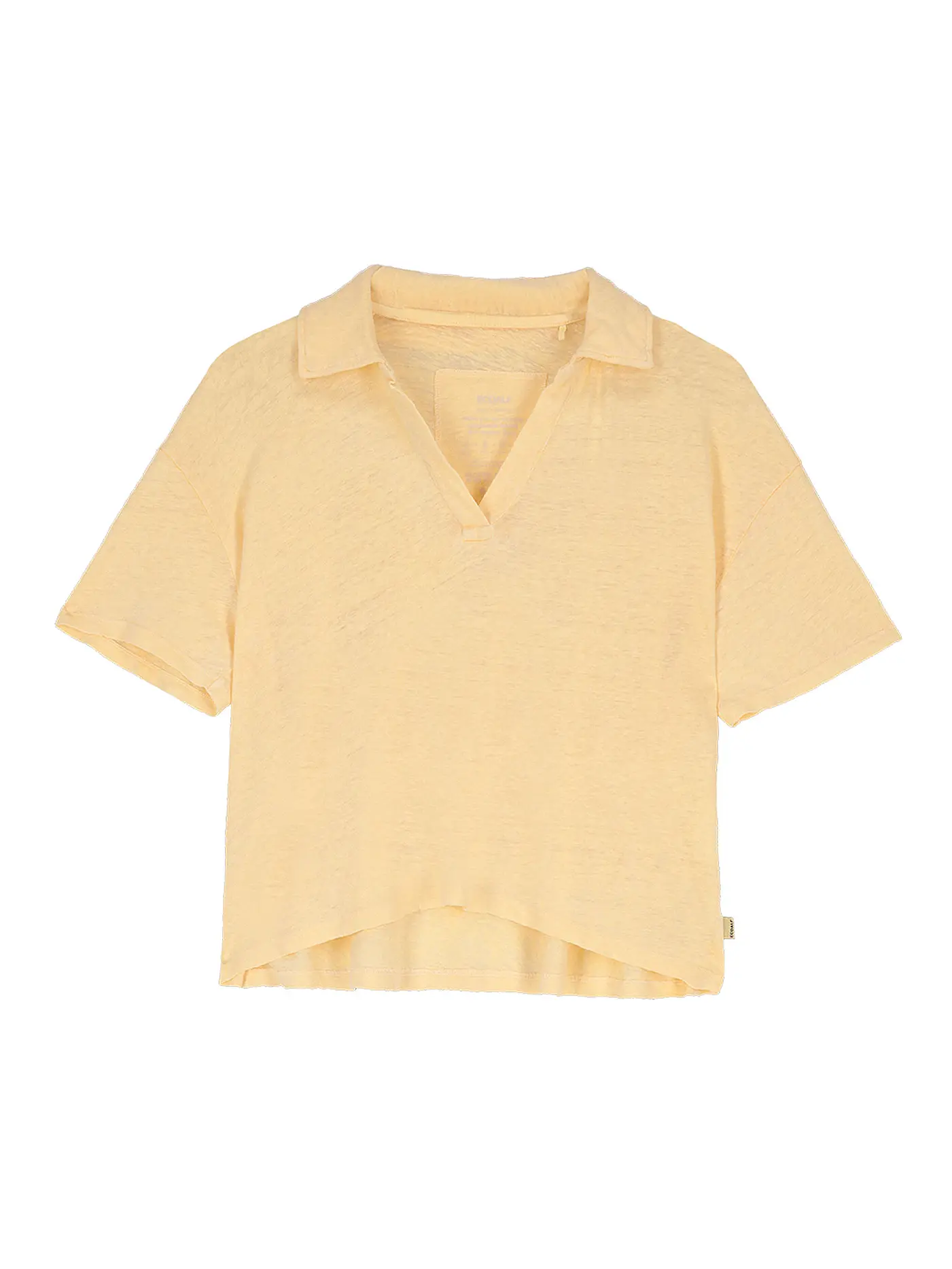 ECOALF | Leinen Poloshirt Blissalf | gelb