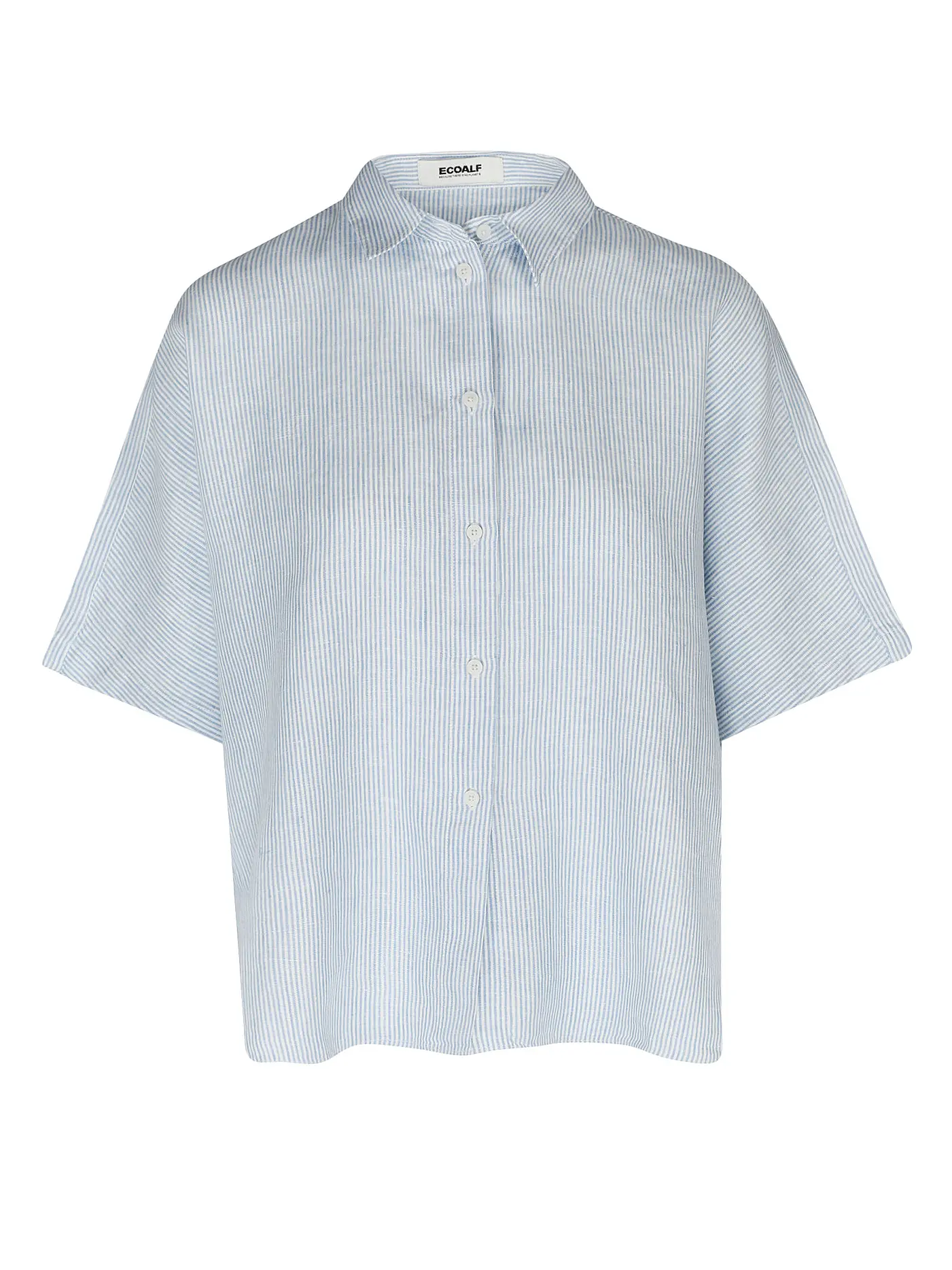 ECOALF | Leinenbluse Regular Fit | hellblau