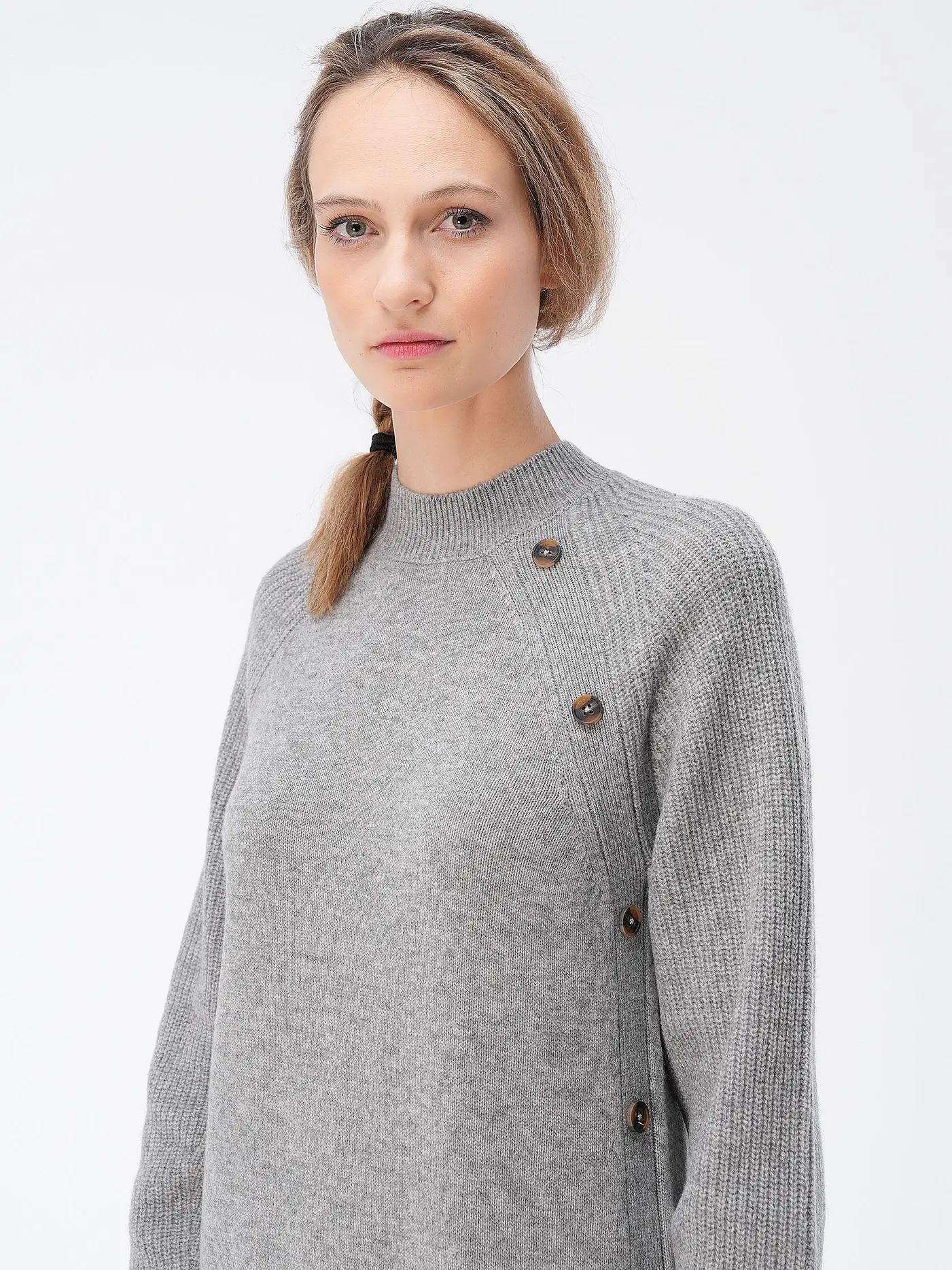 ECOALF | Midikleid TEJOALF | hellgrau