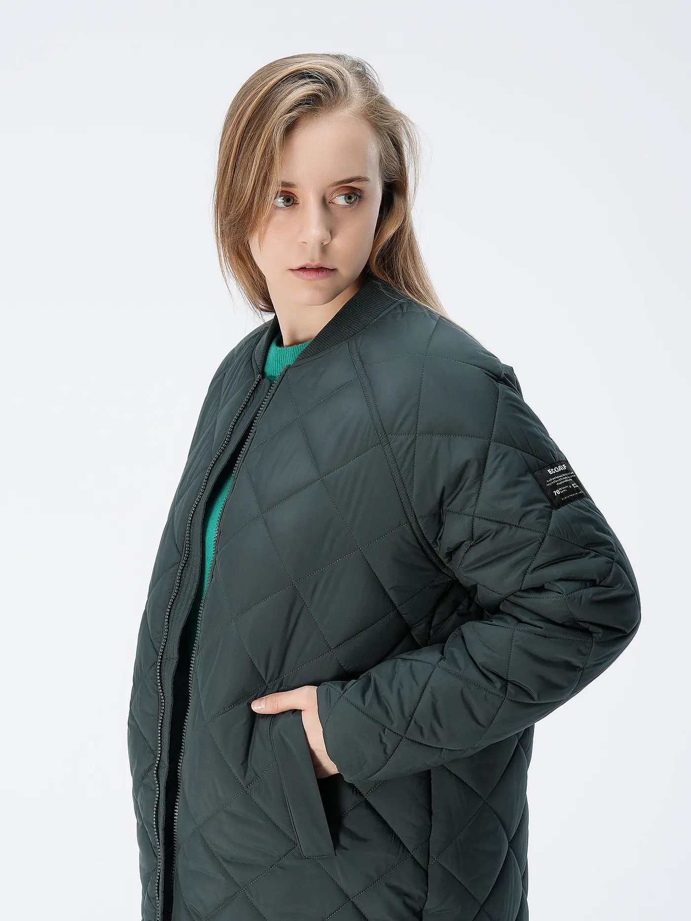 ECOALF | Steppjacke | dunkelgrün