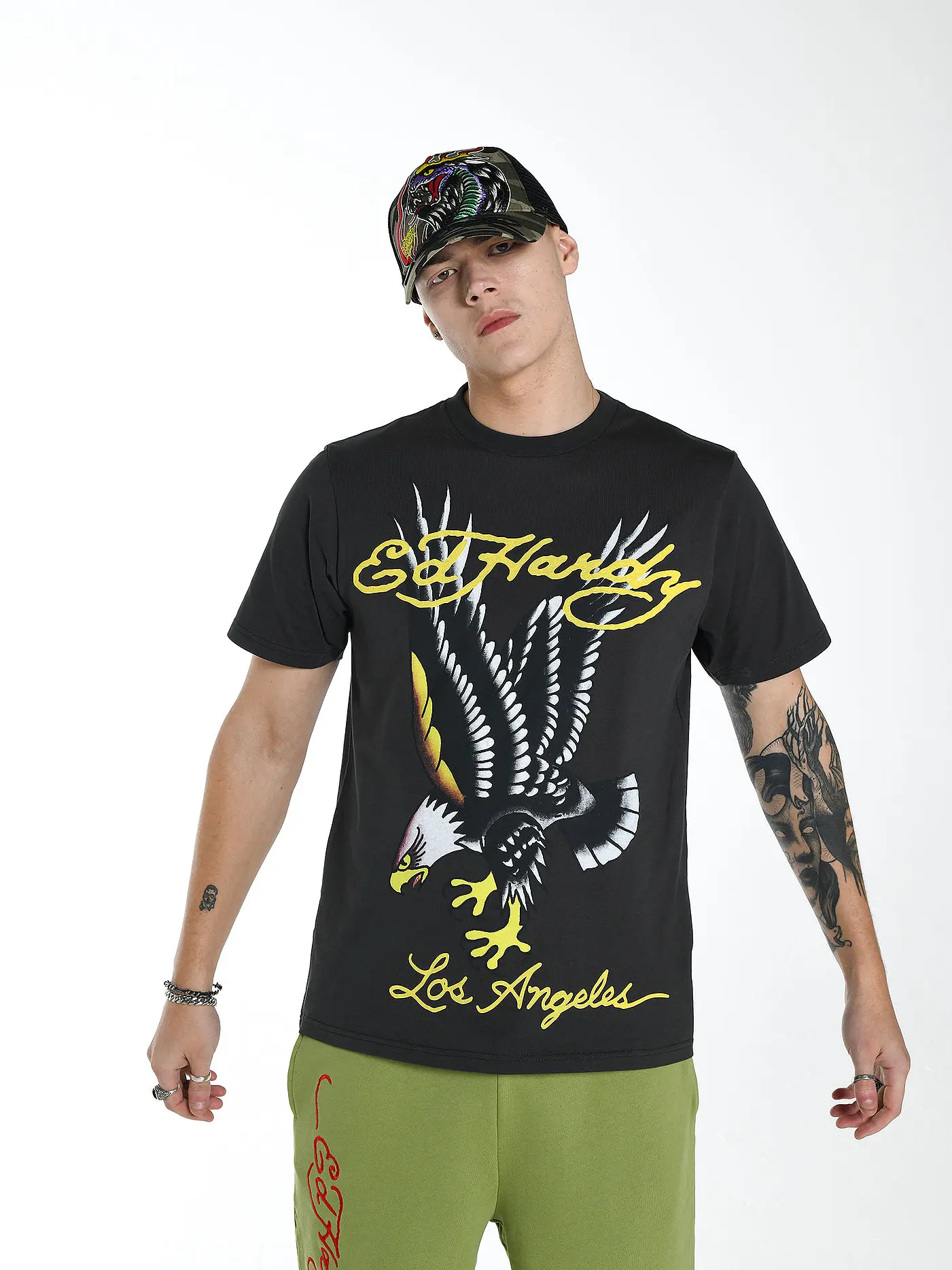 ED HARDY | T-Shirt GLIDE EAGLE | grau
