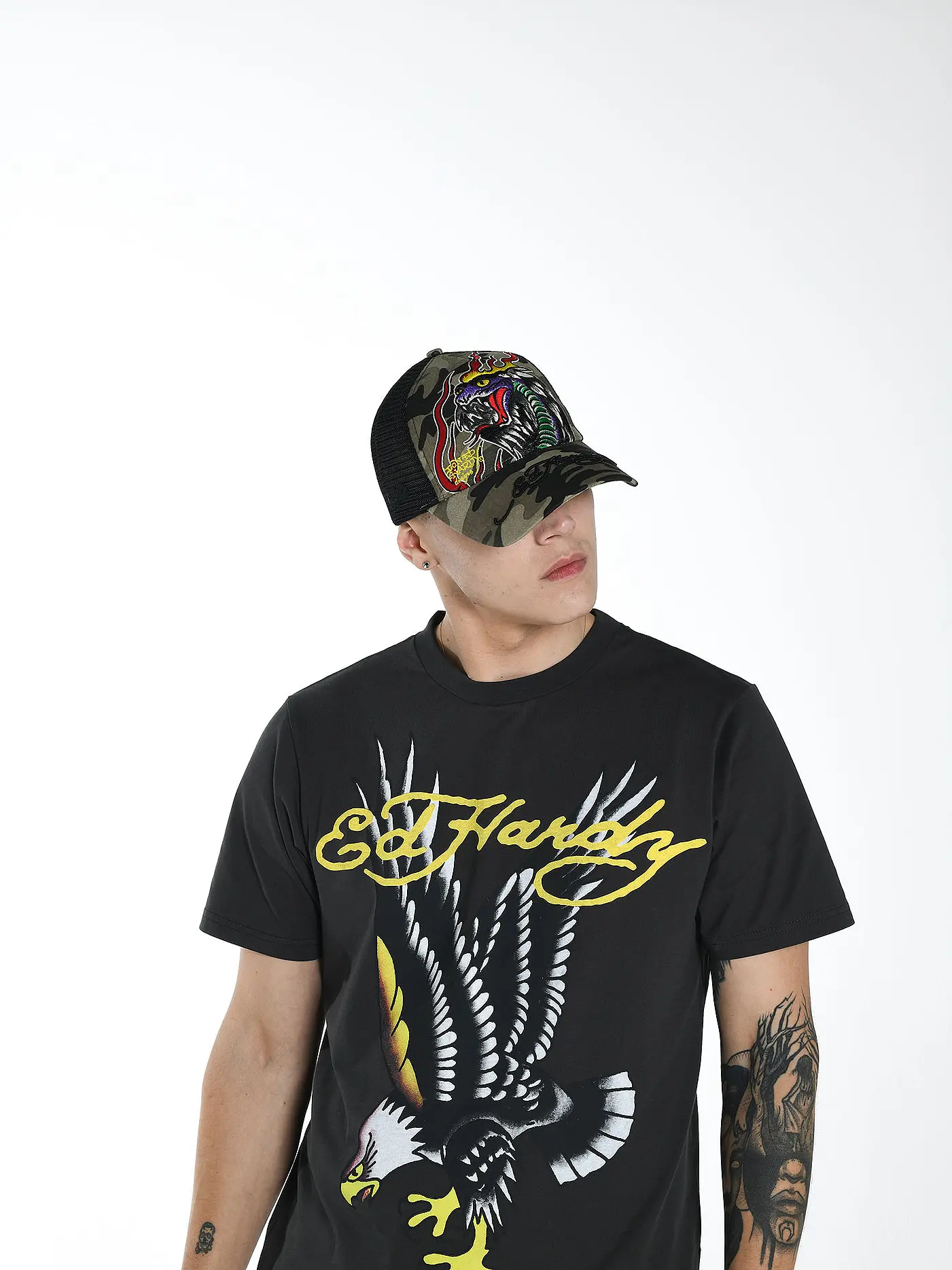 ED HARDY | T-Shirt GLIDE EAGLE | grau