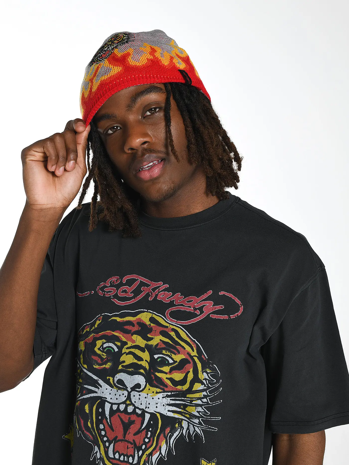 ED HARDY | T-Shirt LA TIGER VINTAGE  | schwarz