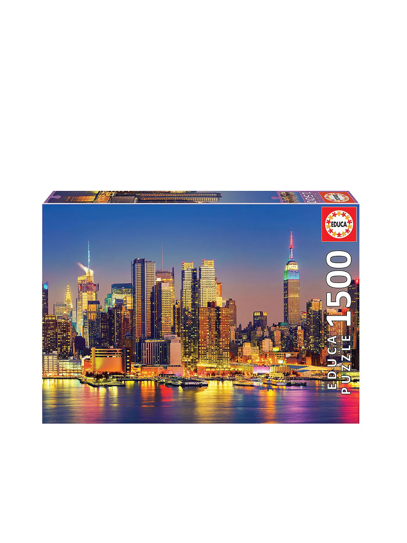 EDUCA | Manhattan bei Nacht 1500 Teile Puzzle | keine Farbe