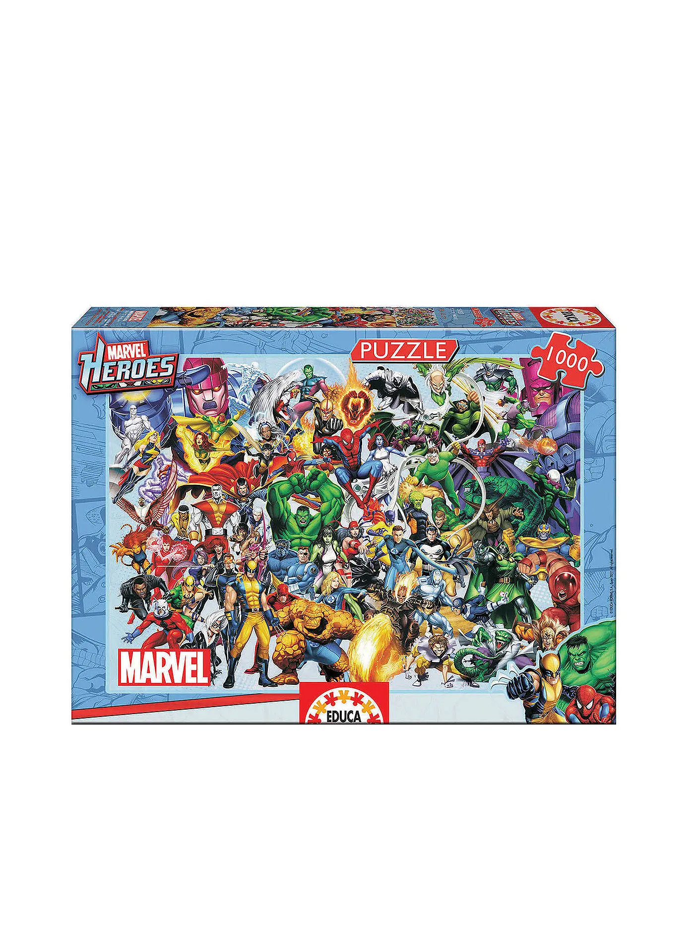 EDUCA | Marvel Heroes Collage 1000 Teile Puzzle | keine Farbe