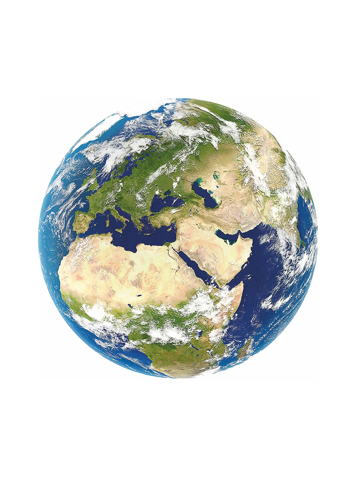 EDUCA | Planet Erde 2x800 Teile Rundpuzzle | keine Farbe