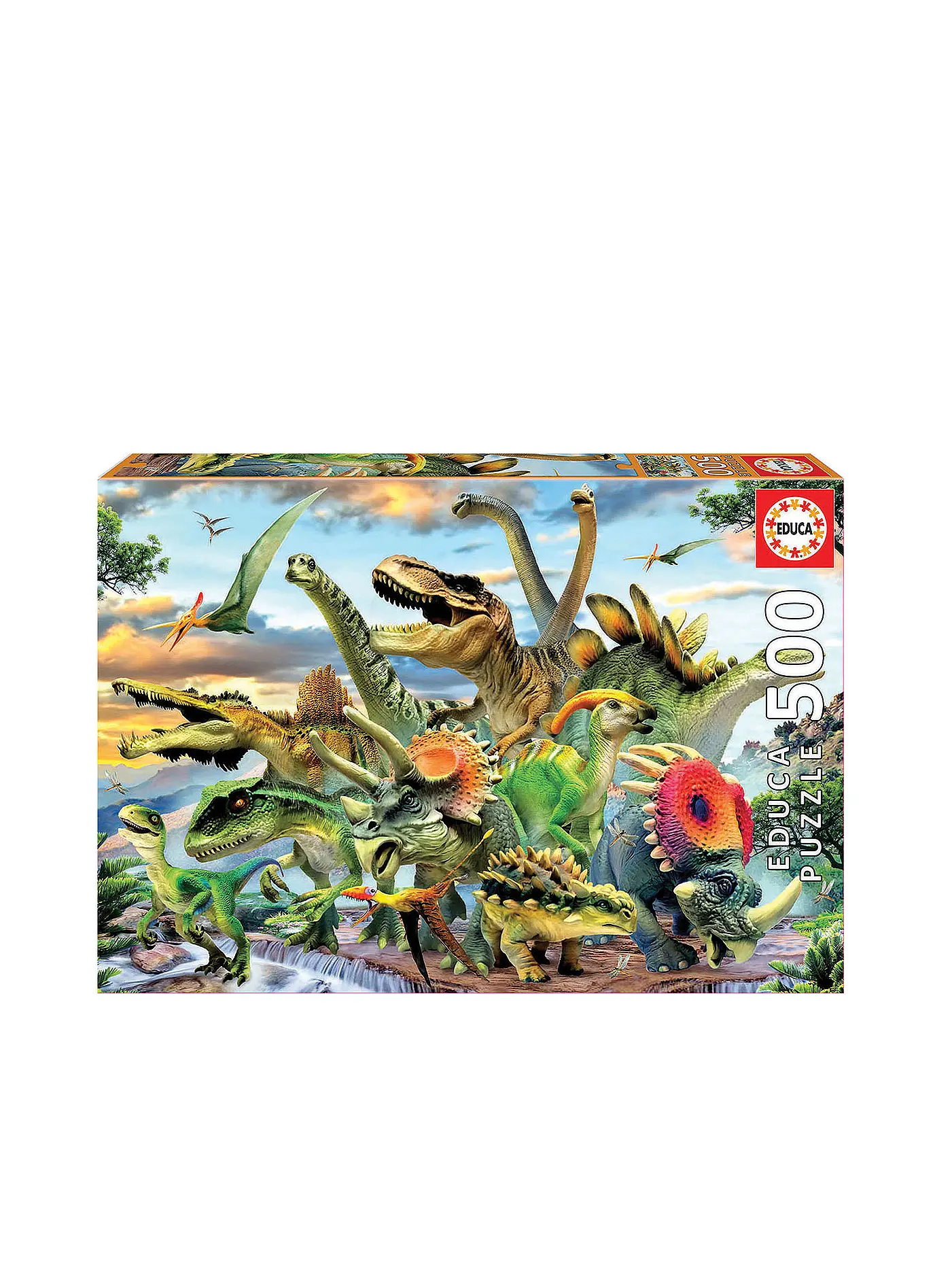 EDUCA | Puzzle - Dinosaurier 500 Teile | keine Farbe