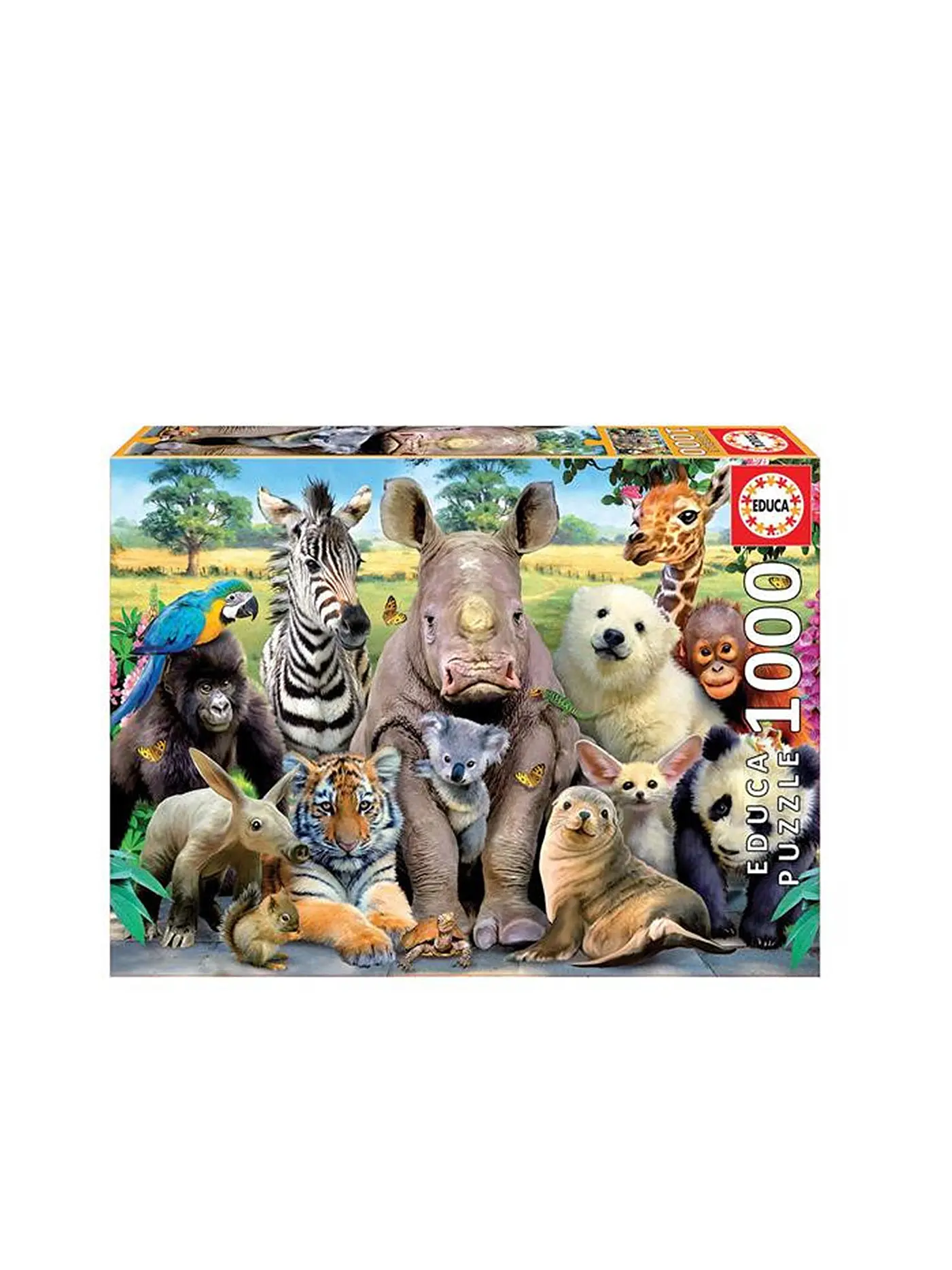 EDUCA | Puzzle - Zootiere 1000 Teile | keine Farbe