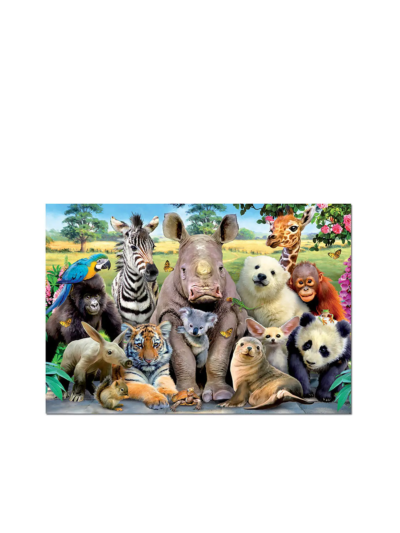 EDUCA | Puzzle - Zootiere 1000 Teile | keine Farbe