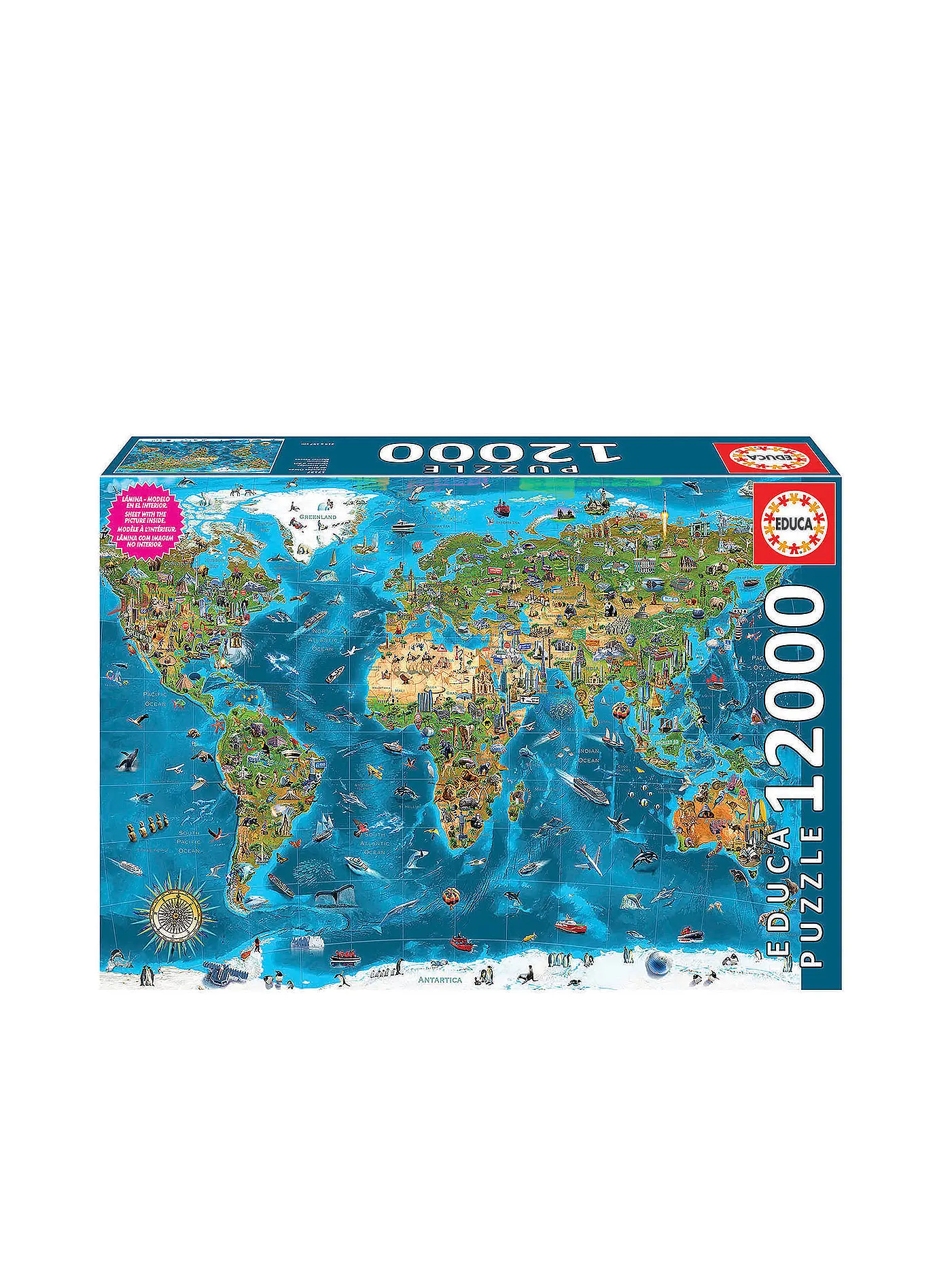 EDUCA | Weltwunder 12000 Teile Puzzle | keine Farbe