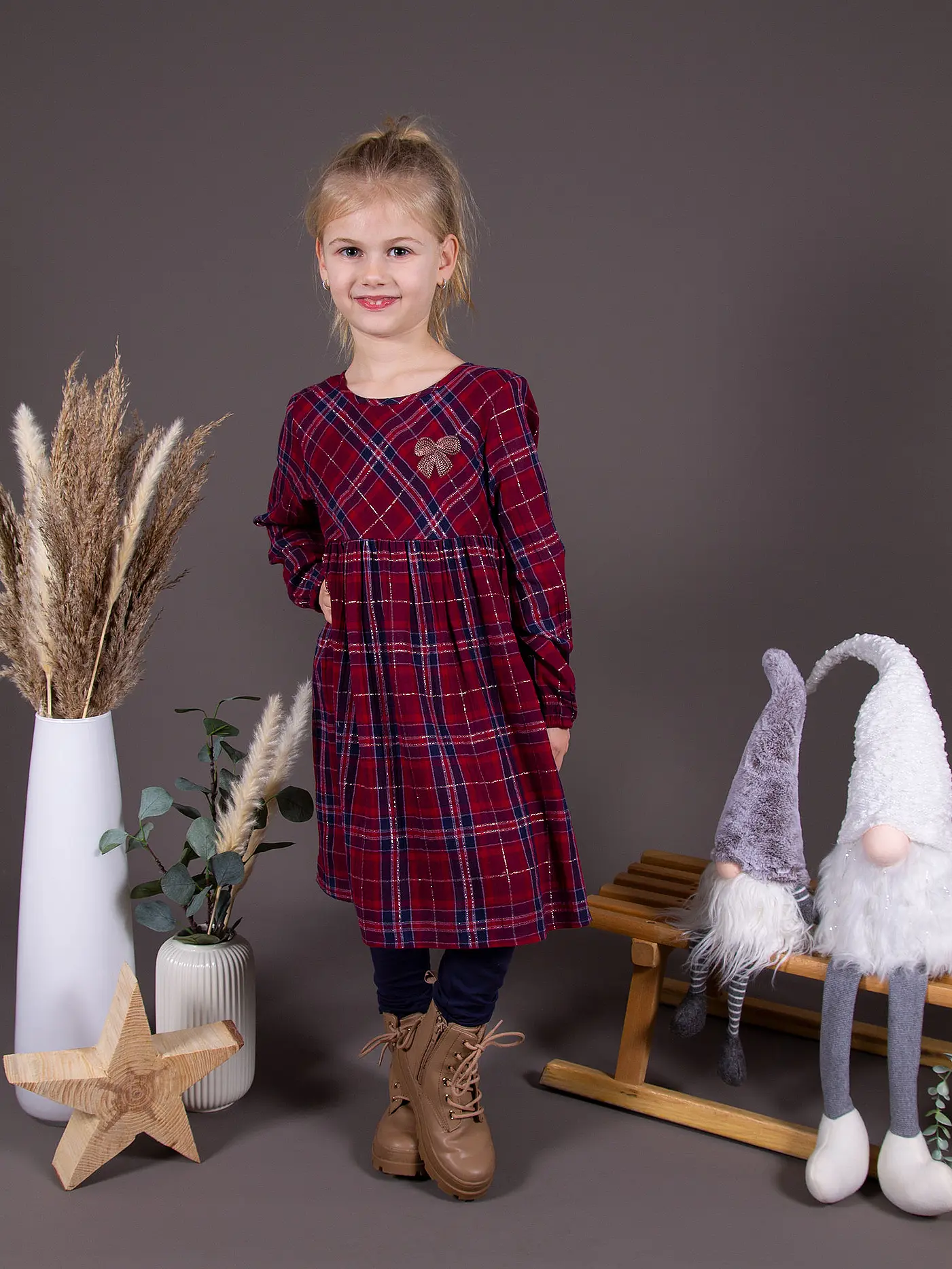 EISEND | Mädchen Kleid | rot