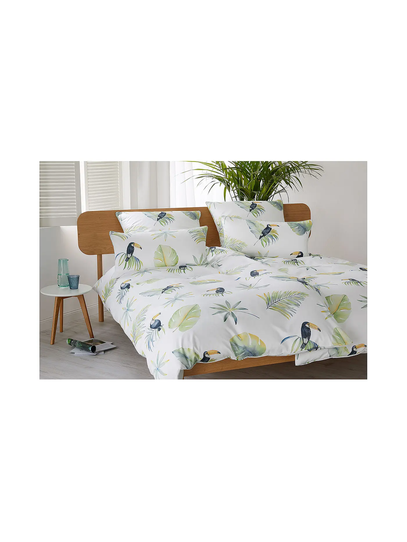 ELEGANTE | Satin Bettwäsche 70x90cm/140x200cm  | weiss