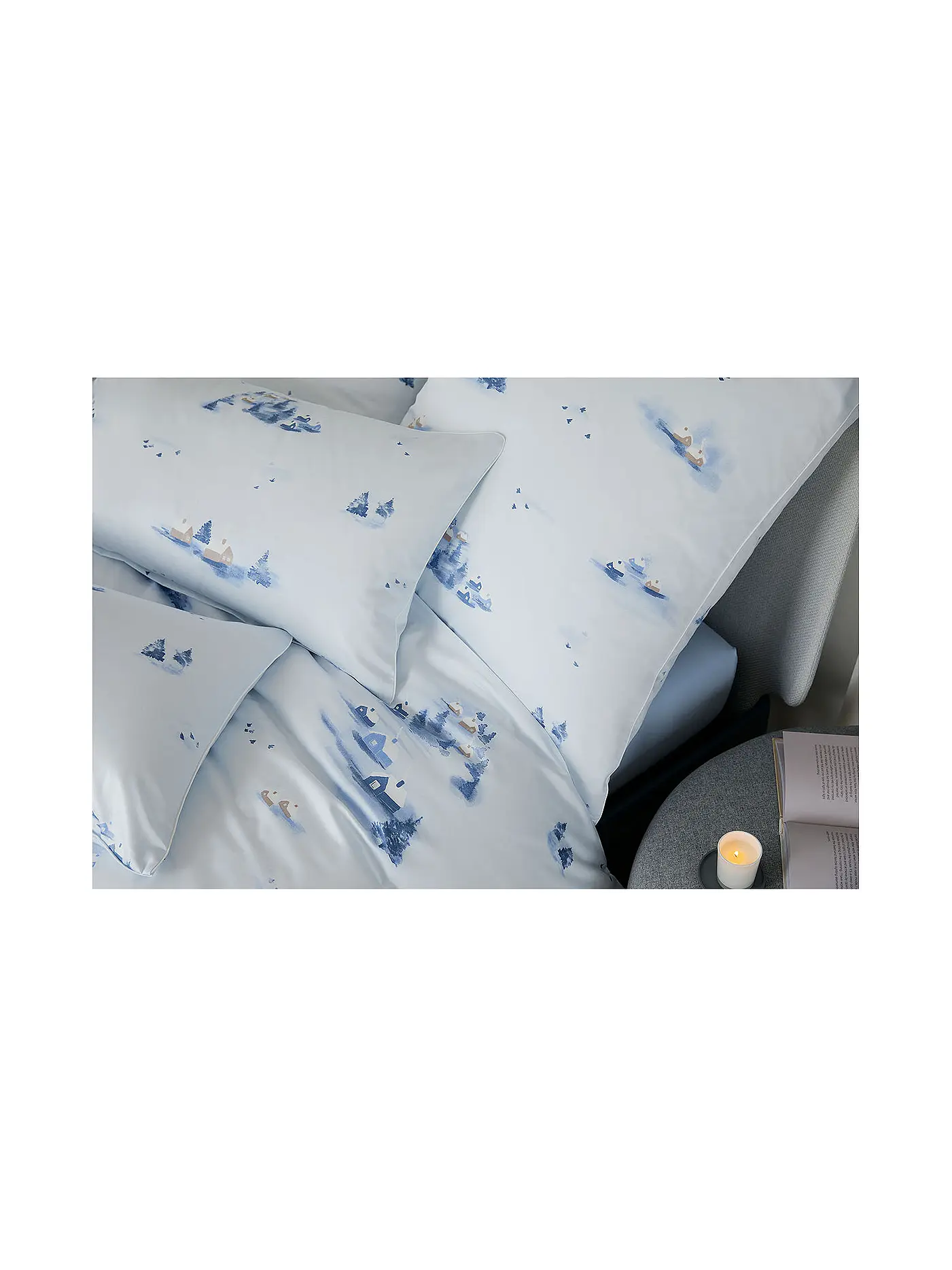 ELEGANTE | Satin Bettwäsche 70x90cm/140x200cm Home Weiss | weiss