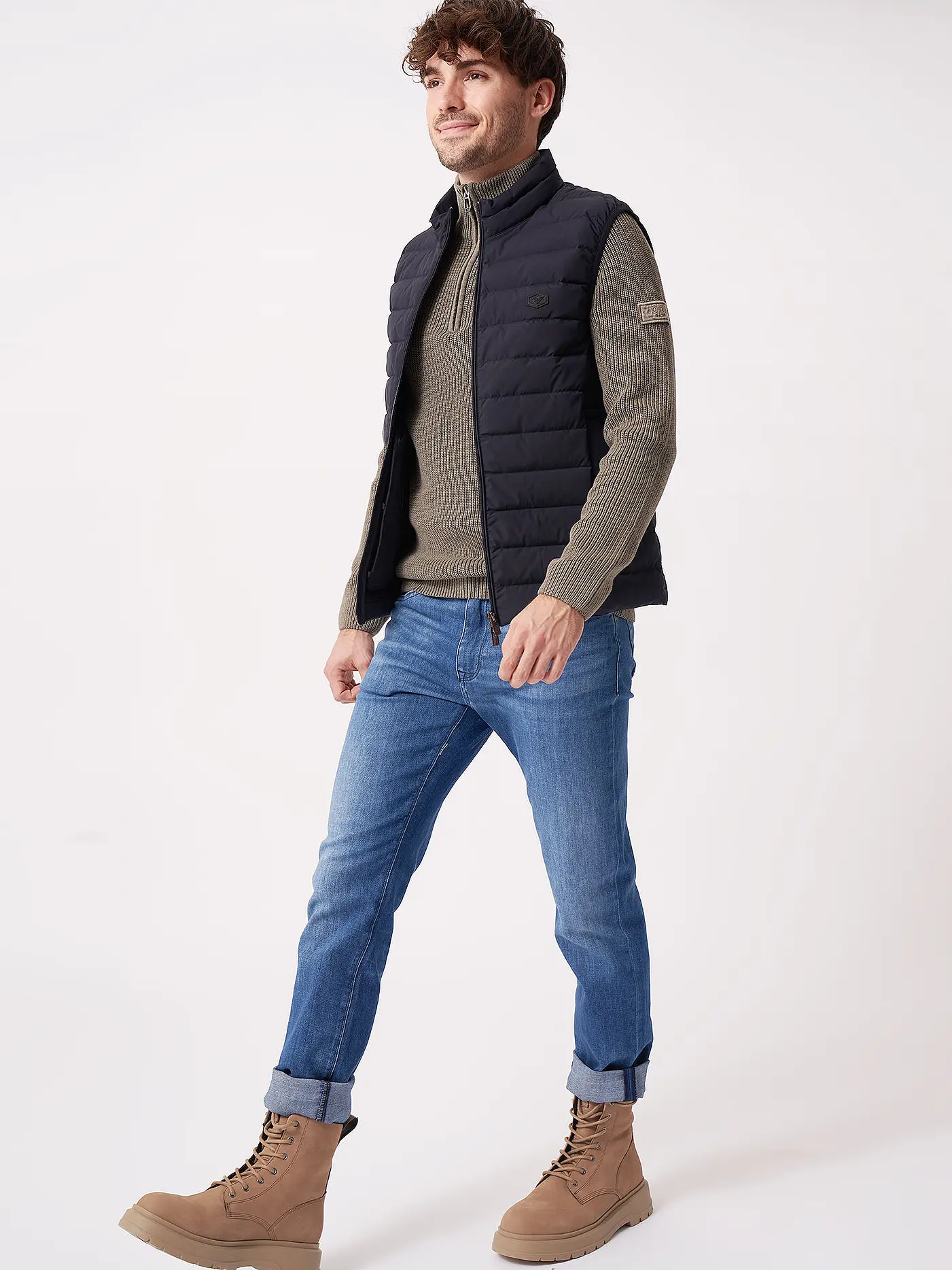 EMPORIO ARMANI | Daunensteppgilet  | blau