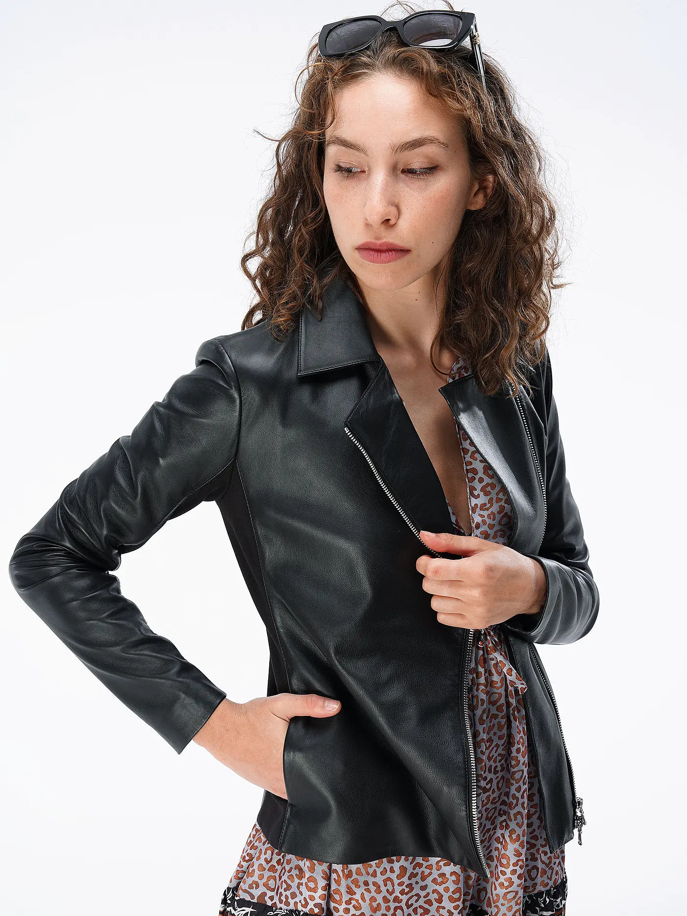 EMPORIO ARMANI | Lederjacke | schwarz