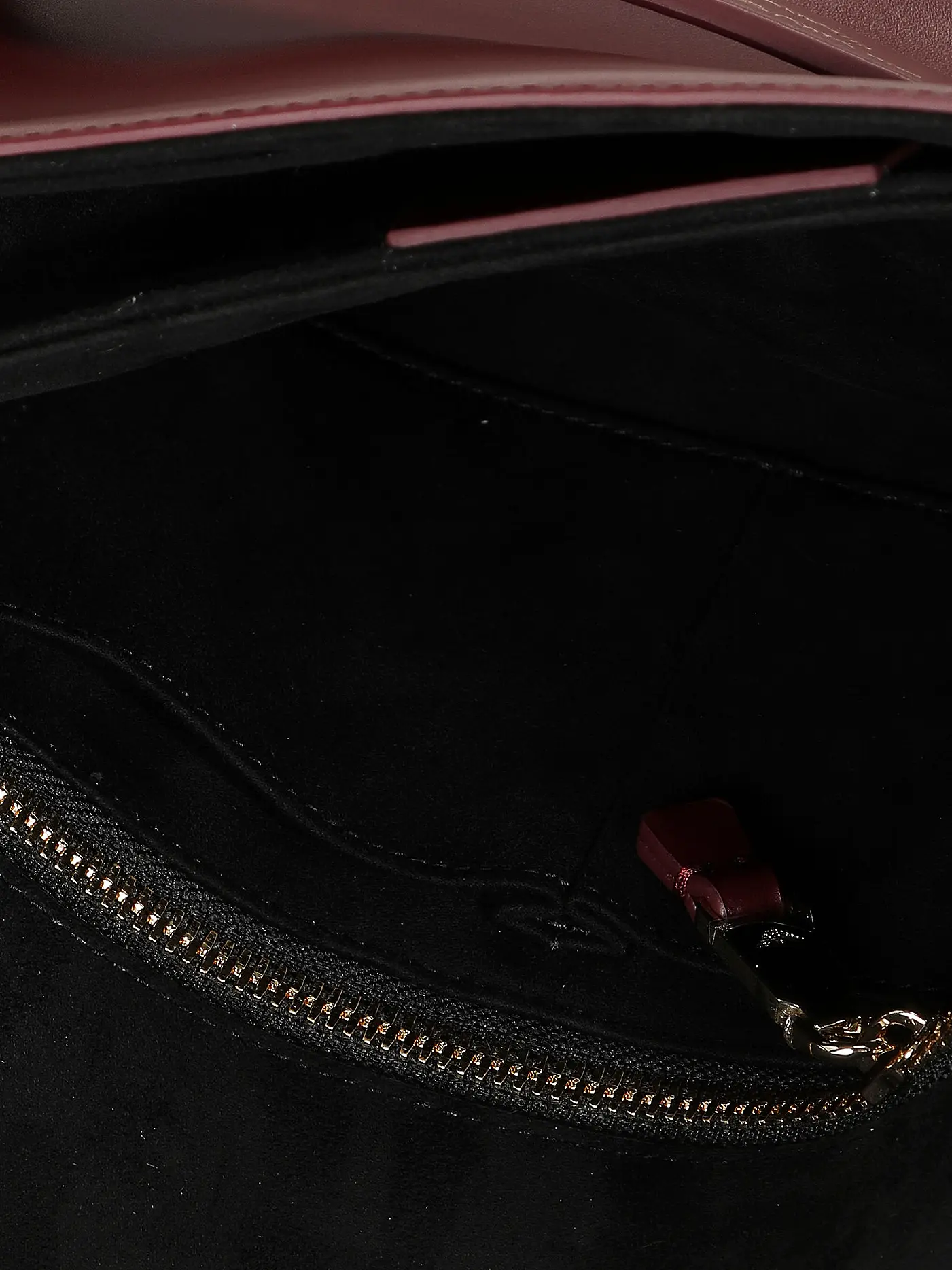EMPORIO ARMANI | Ledertasche - Umhängetasche | dunkelrot