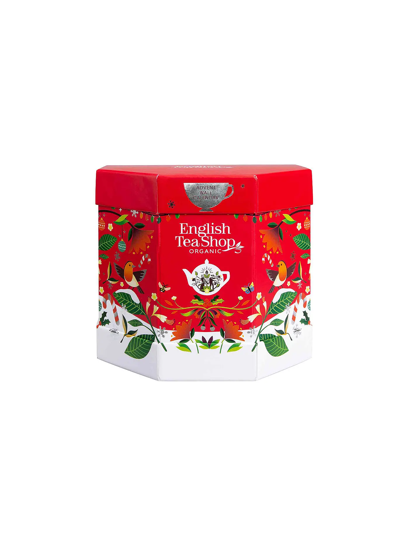 ENGLISH TEA SHOP | Tee Adventskalender "Santa's Secret", BIO, 25 Pyramidenbeutel | rot