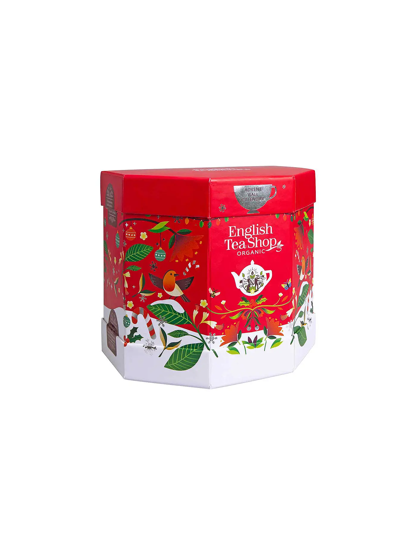 ENGLISH TEA SHOP | Tee Adventskalender "Santa's Secret", BIO, 25 Pyramidenbeutel | rot