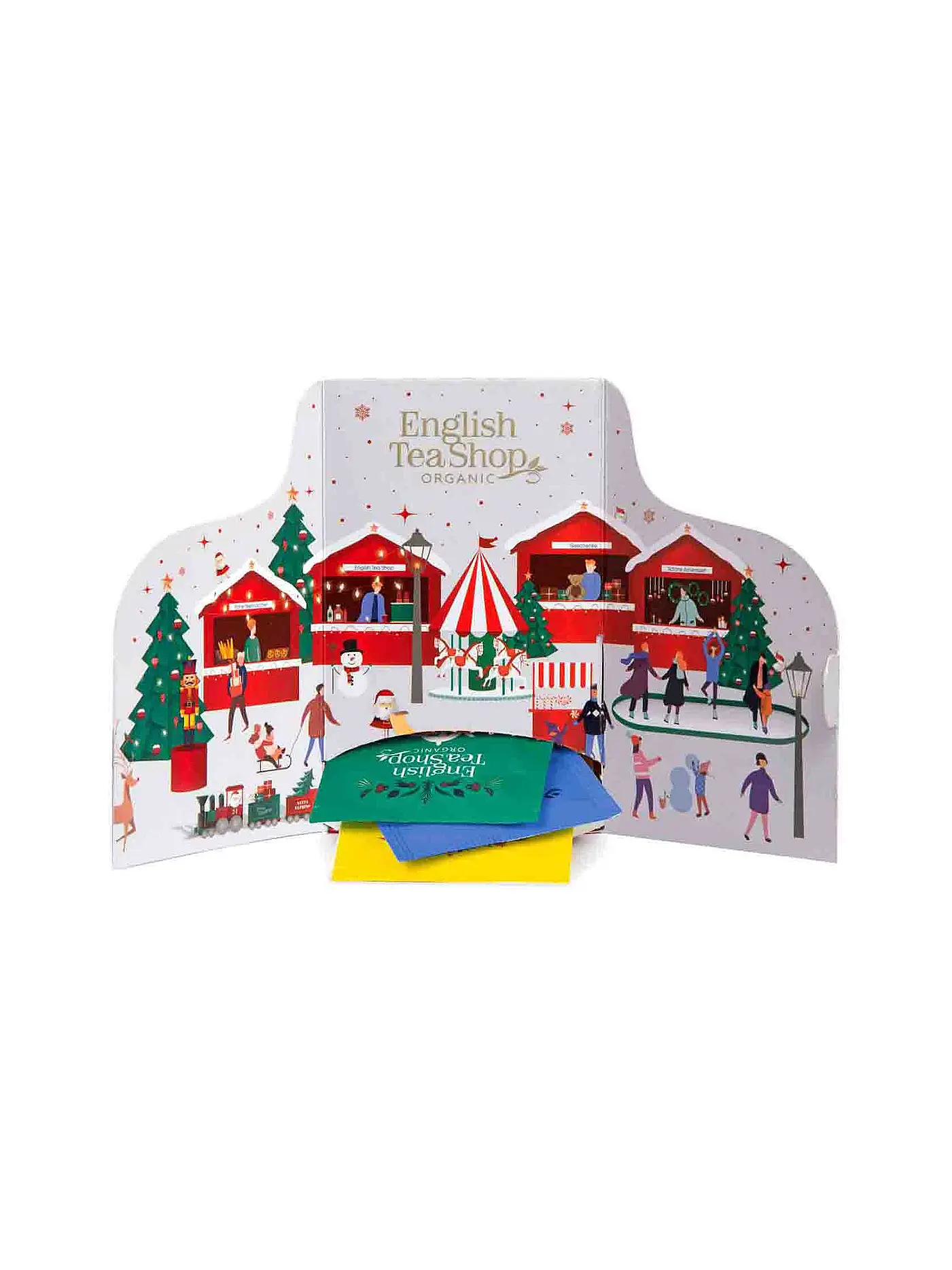 ENGLISH TEA SHOP | Tee Adventskalender 2022 weiß, 24 verschiedene BIO Tees | weiss