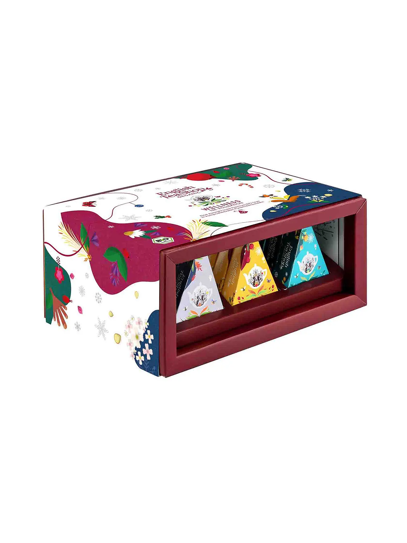 ENGLISH TEA SHOP | Teegeschenk "Holiday Wellness", BIO, 12 Pyramidenbeutel | bunt
