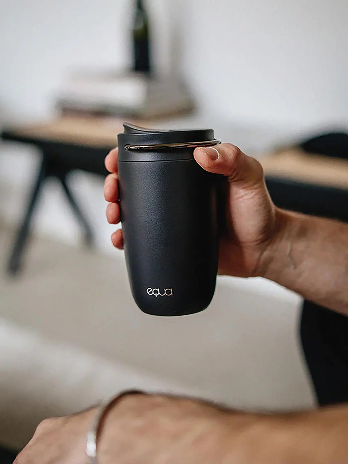 EQUA | Isolierbecher - Thermosbecher 0,3l EQUA CUP BLACK | schwarz