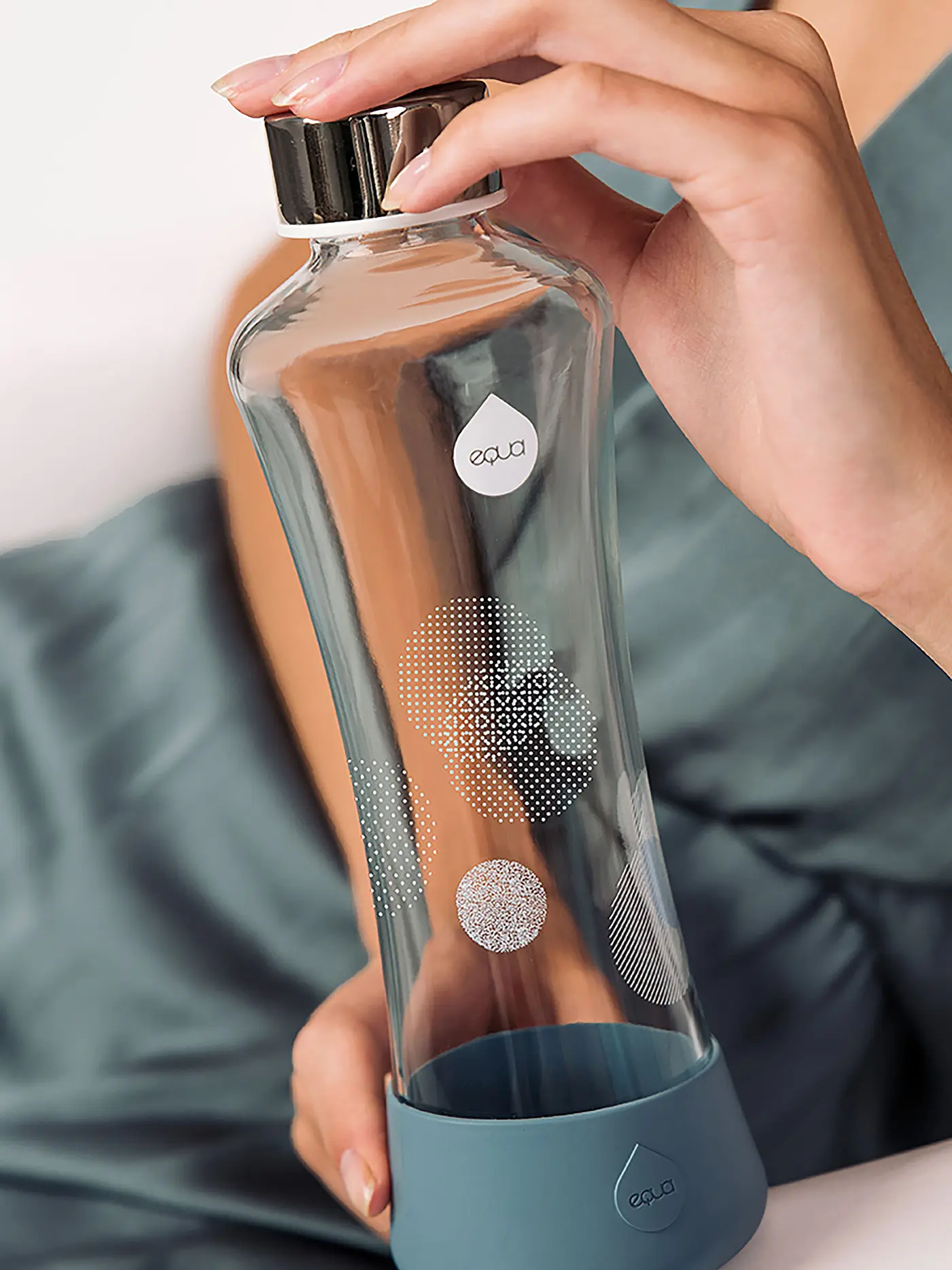 EQUA | Trinkflasche Metallic Collection 0,55l Silber | silber
