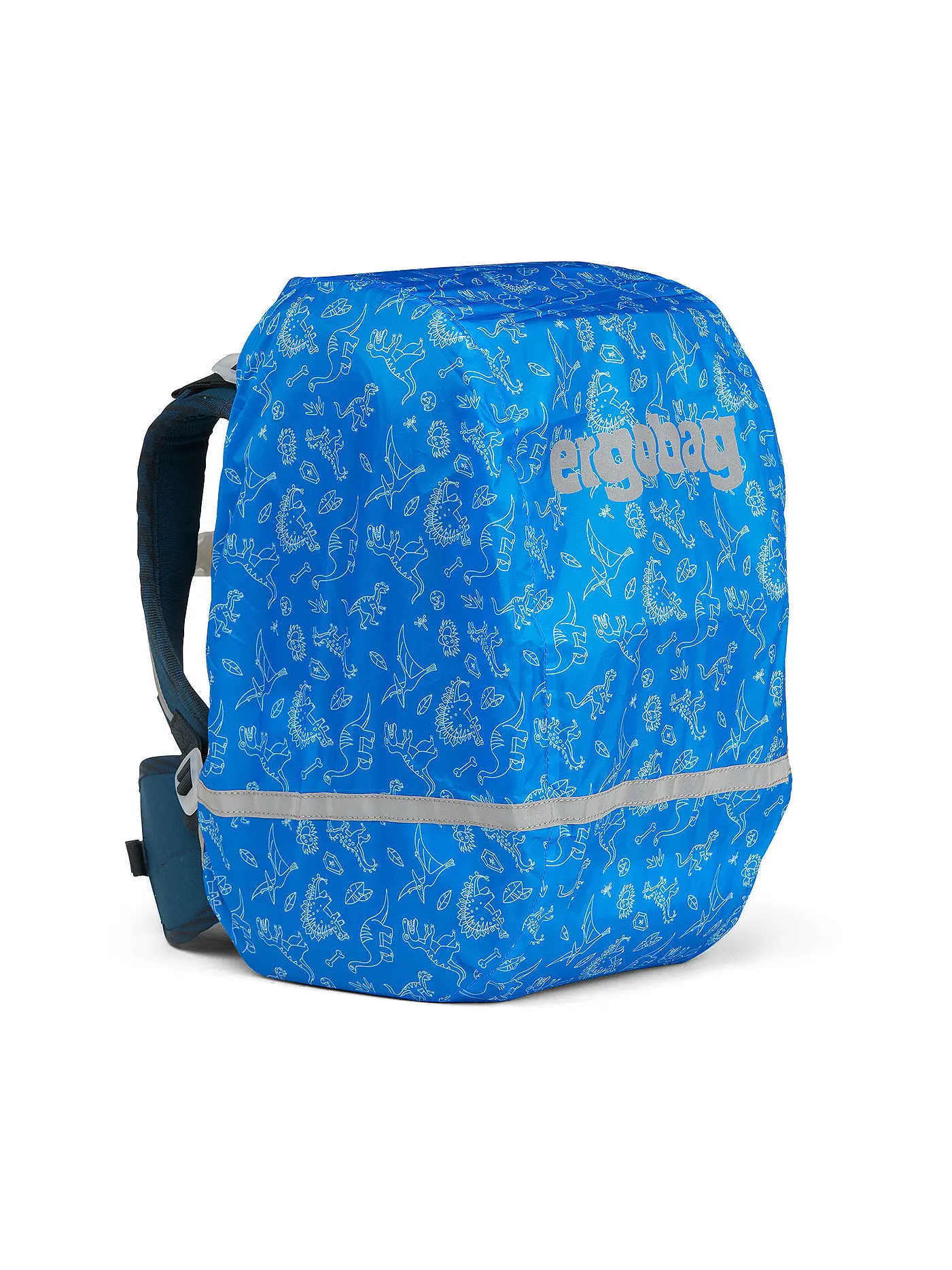 ERGOBAG | Regencape Dinos | blau