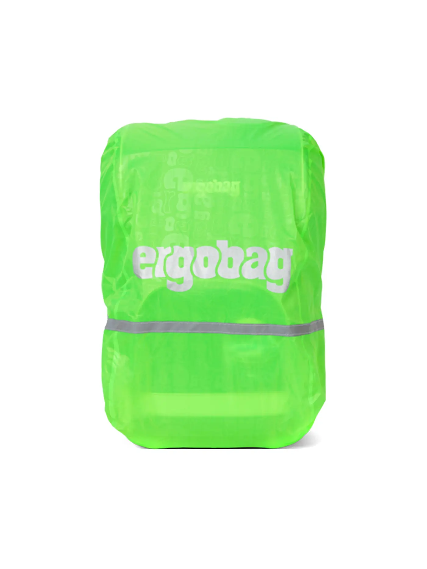 ERGOBAG | Regencape Reflex Grau | grün