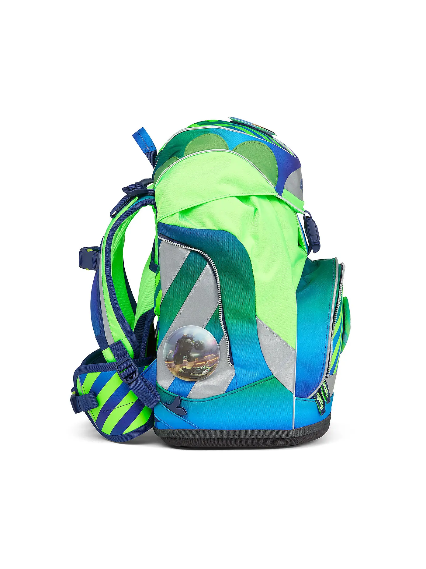 ERGOBAG | Schulrucksack Set 6tlg Pack - TruckBär Neo Edition | grün