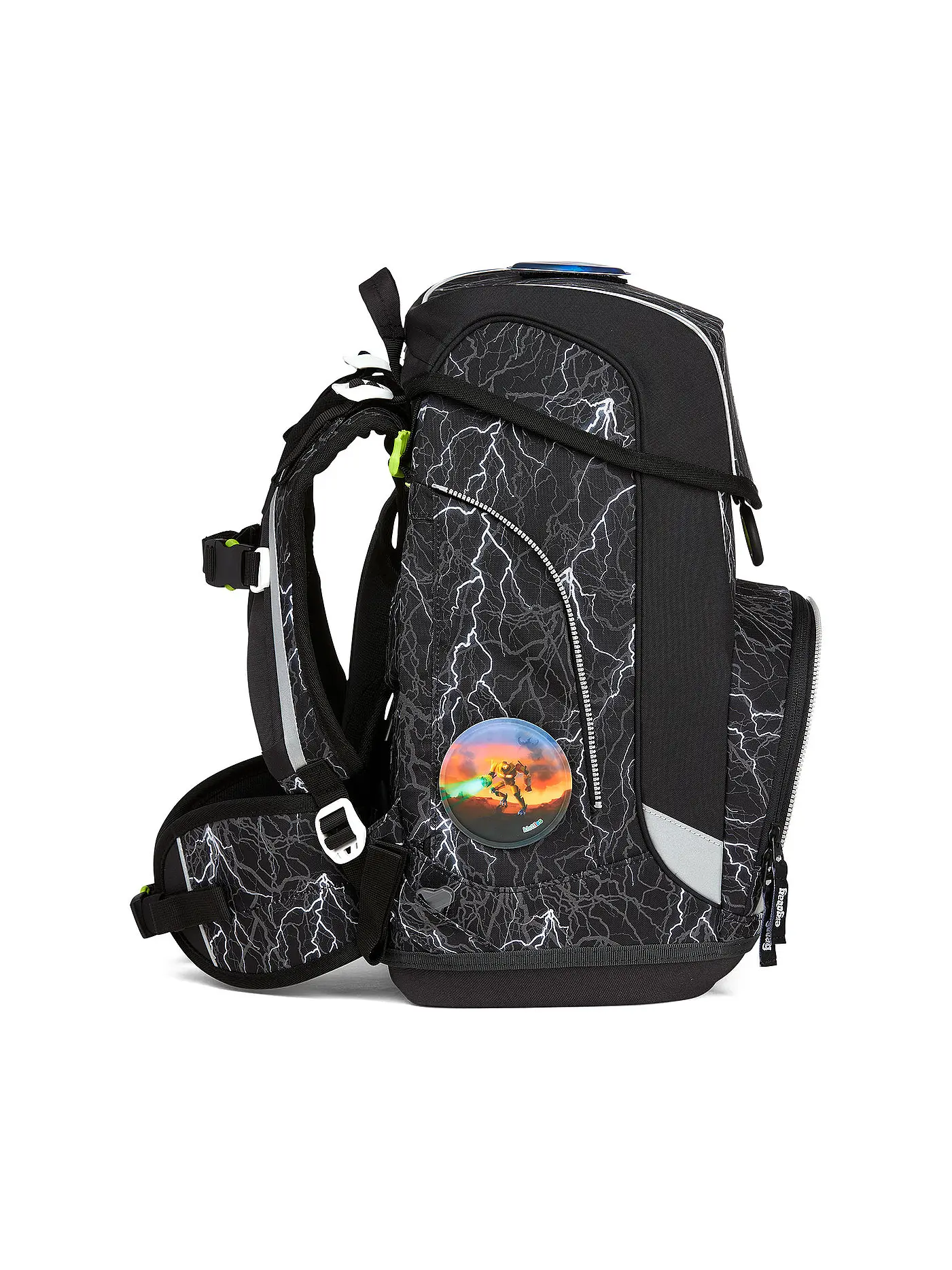 ERGOBAG | Schultaschen Set 5-tlg. Cubo - Super ReflektBär | schwarz