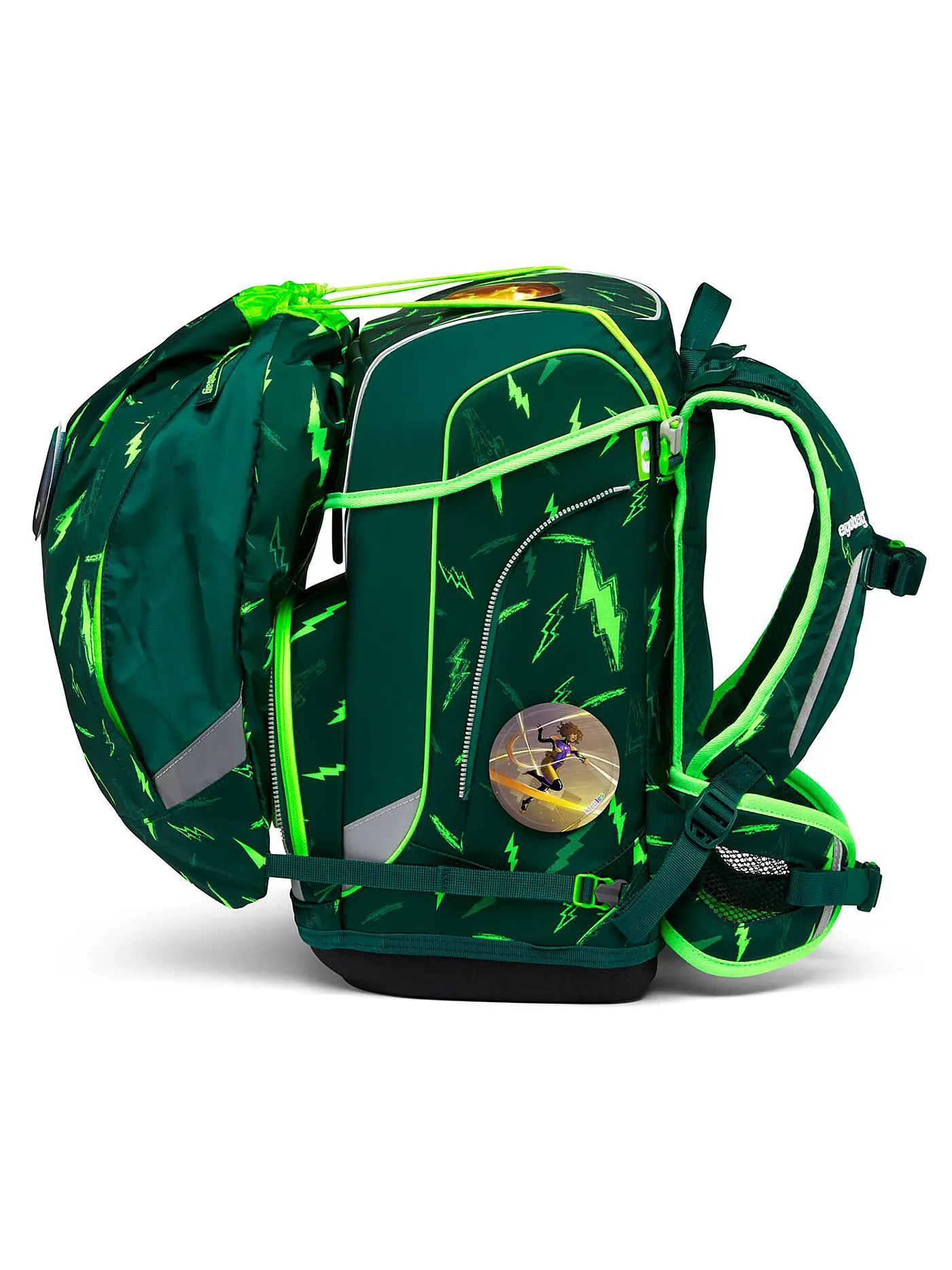 ERGOBAG | Schultaschen Set 5-tlg. Cubo Light - Bärtastisch | grün