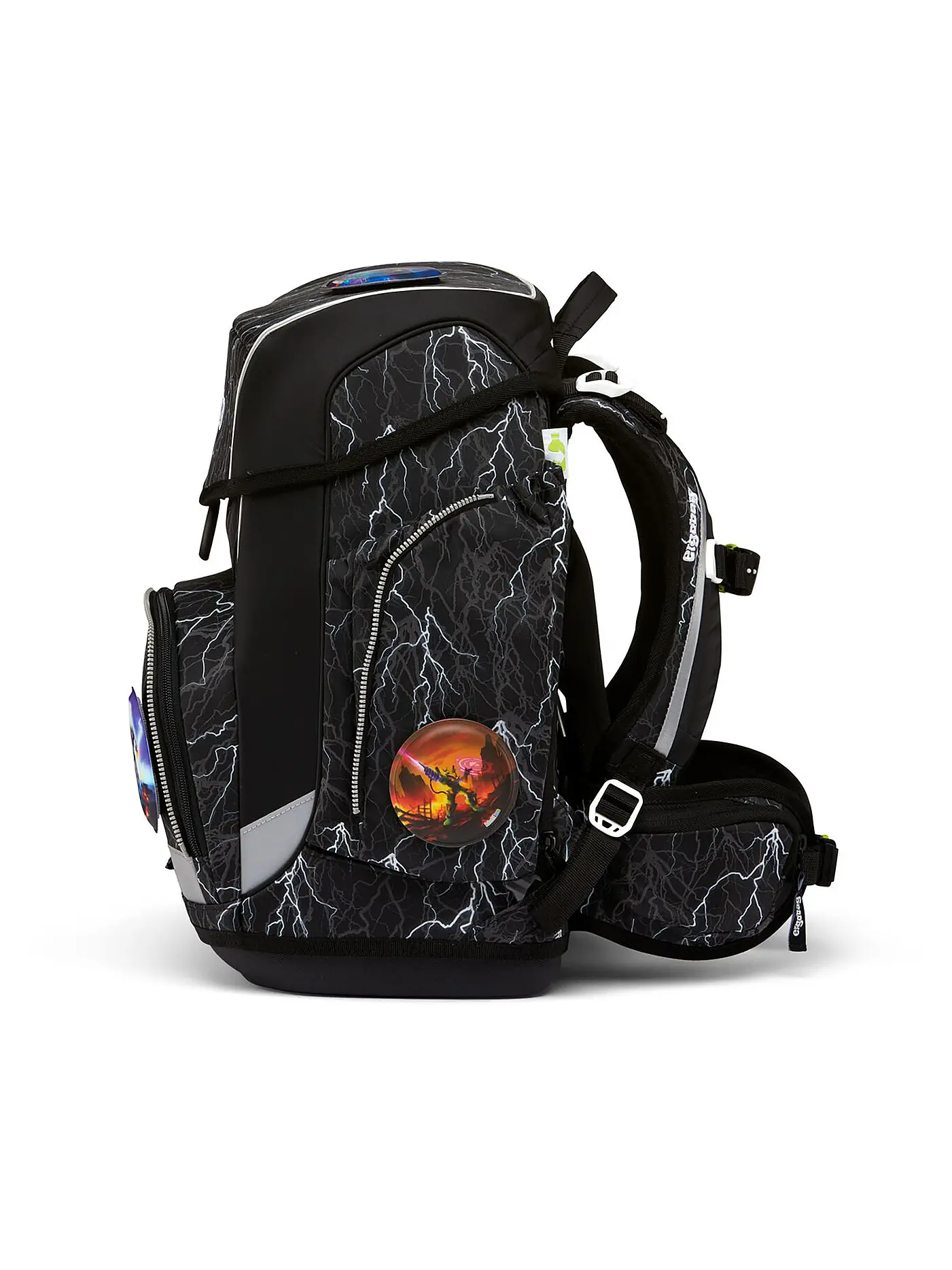 ERGOBAG | Schultaschen Set 5tlg Cubo - ReflektBär | schwarz