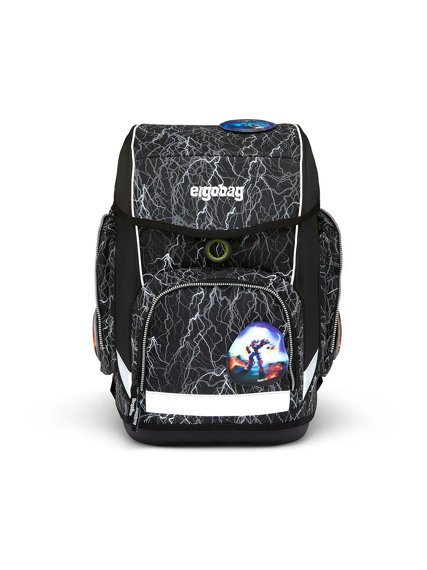 ERGOBAG | Schultaschen Set 5tlg Cubo - ReflektBär | schwarz