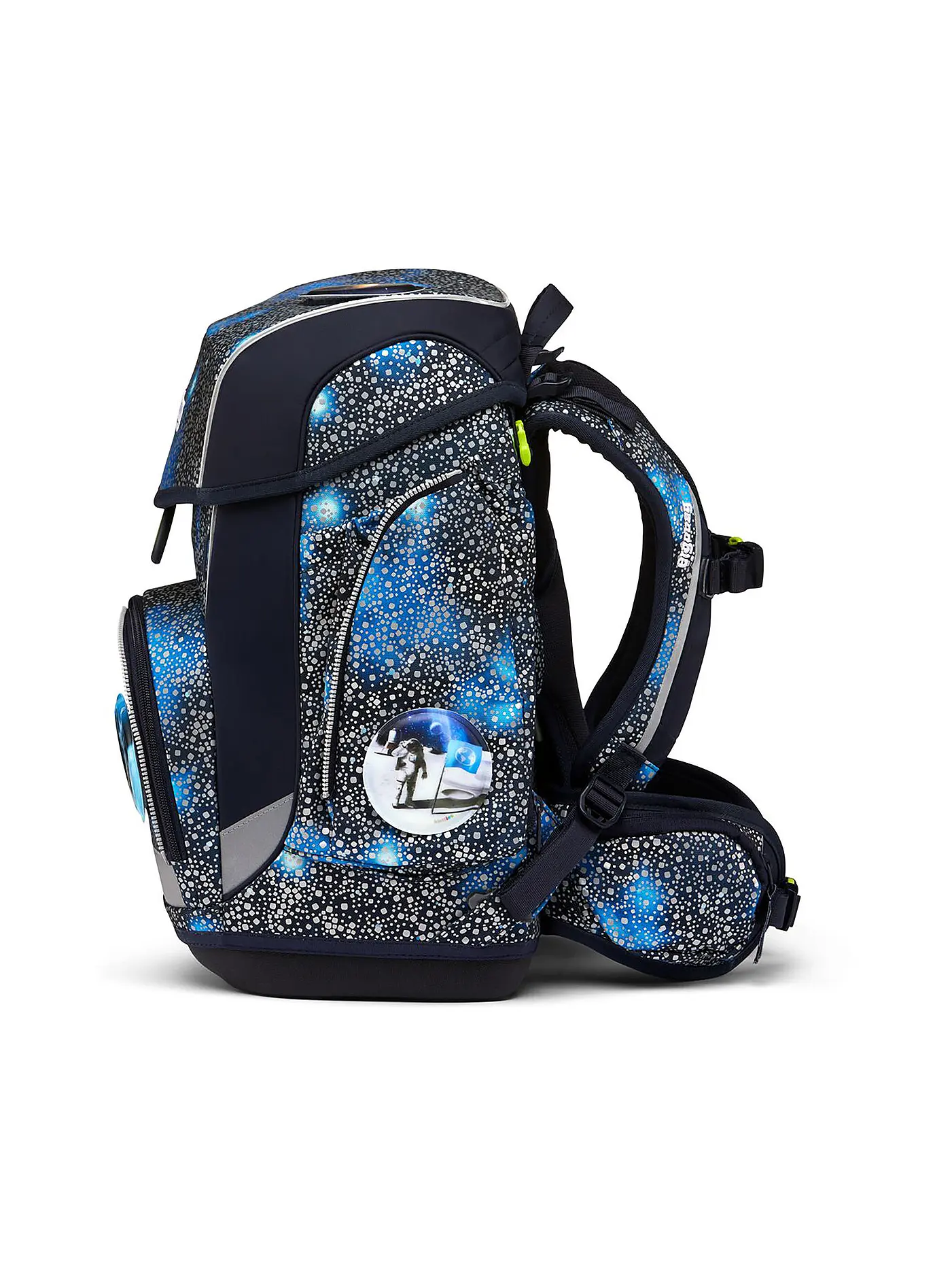 ERGOBAG | Schultaschen Set 5tlg Cubo Bär Anhalter durch die Galaxis | schwarz