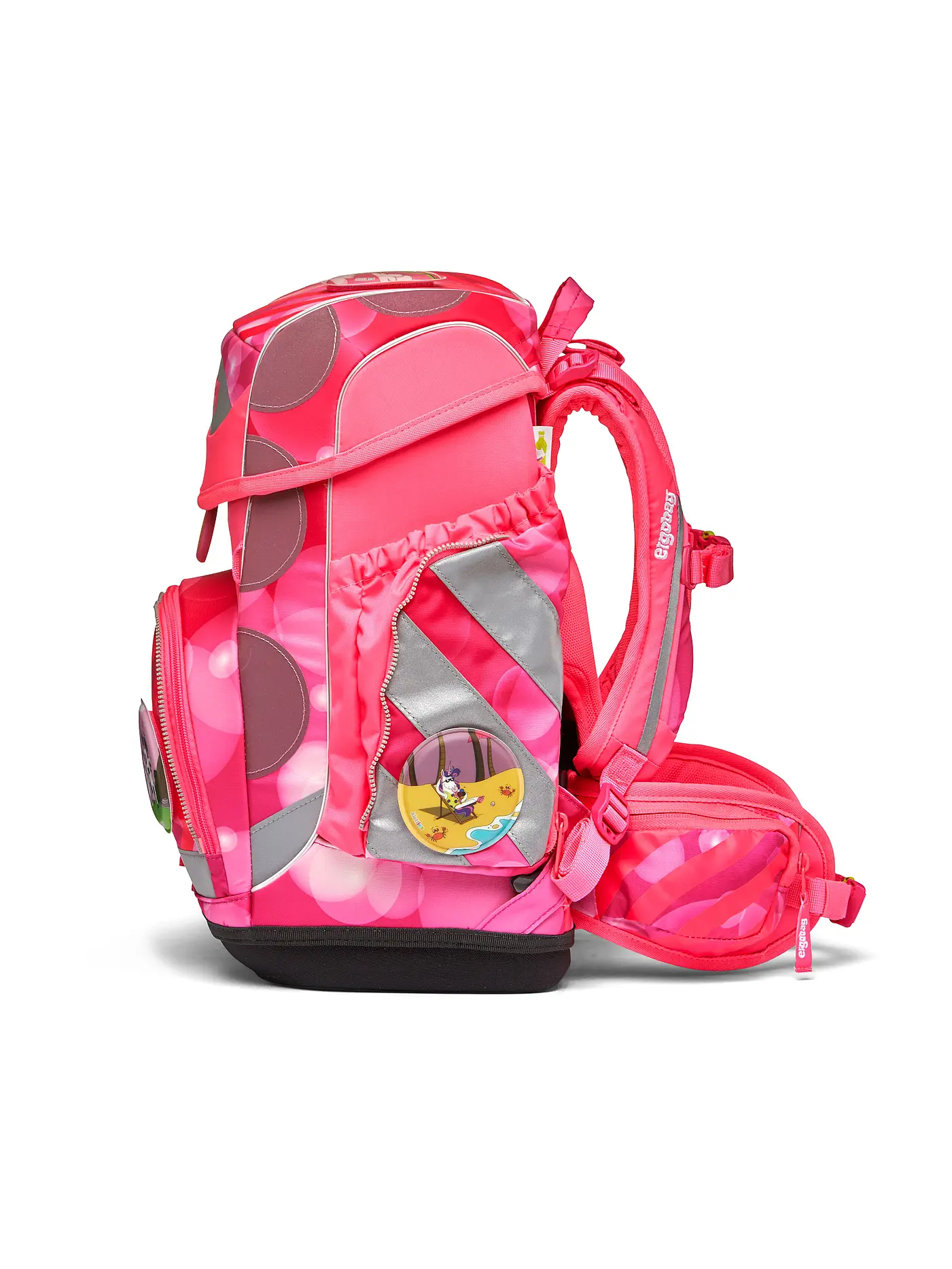 ERGOBAG | Schultaschen Set 5tlg Cubo KuntBärbuntes Einhorn | rot