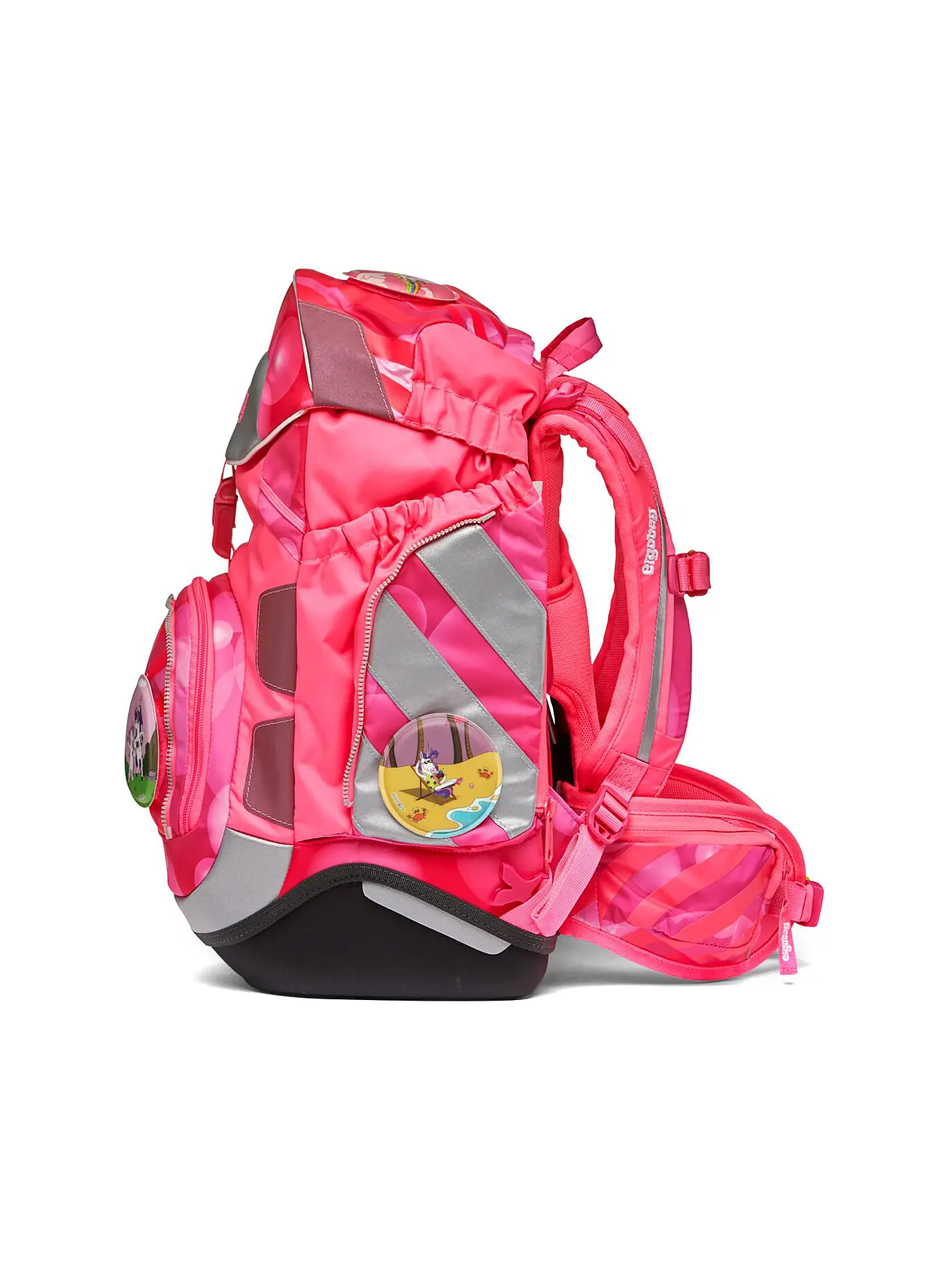ERGOBAG | Schultaschen Set 6 tlg Pack KuntBärbuntes Einhorn | rot