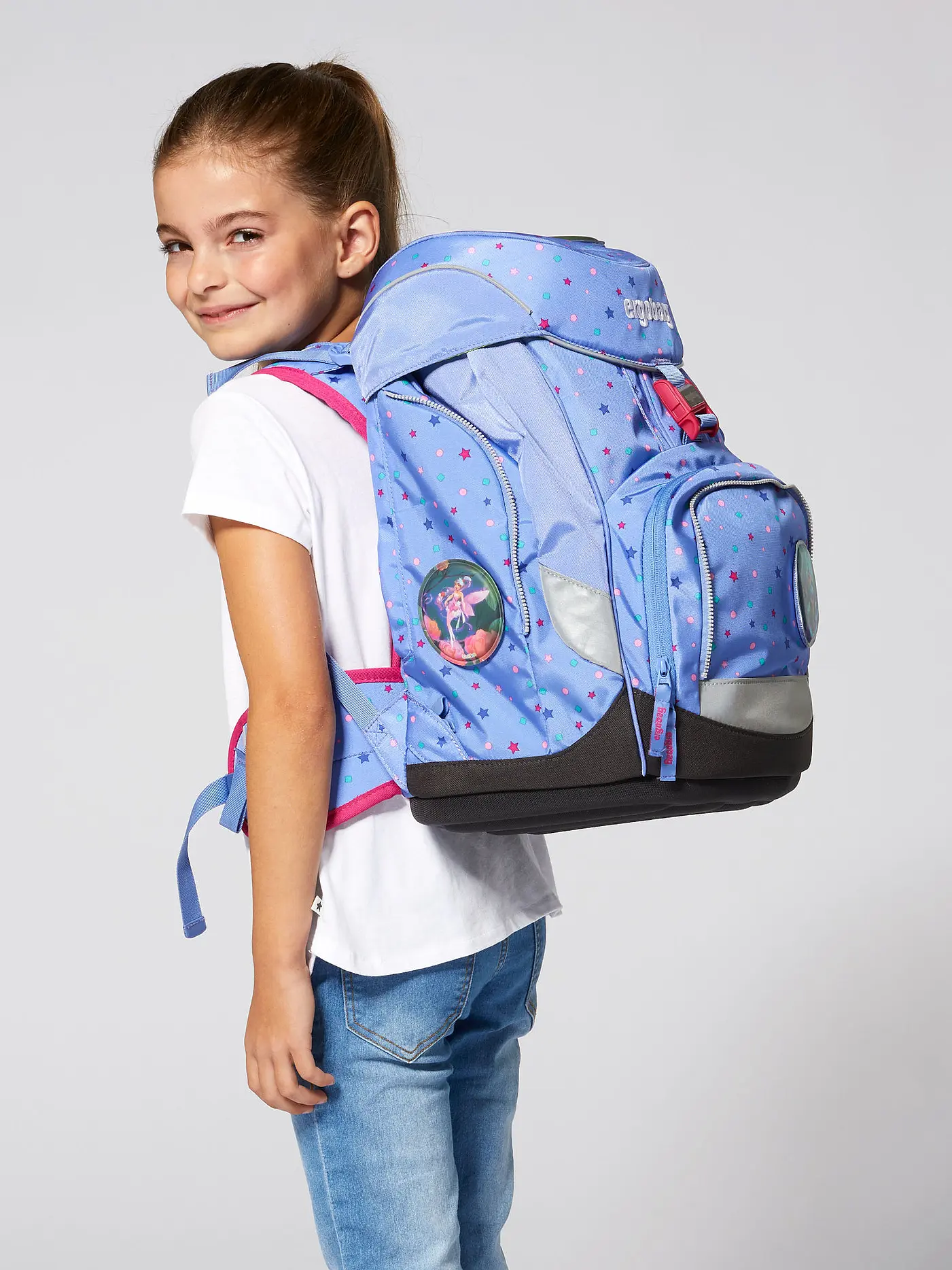 ERGOBAG | Schultaschen Set 6 tlg. Pack - Bärzaubernd | hellblau