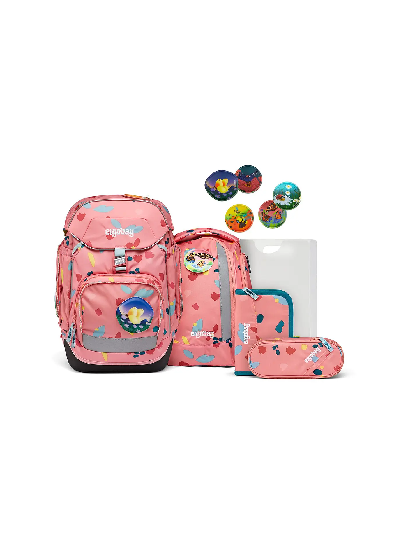 ERGOBAG | Schultaschen Set 6-tlg. Pack - ZitronenfaltBär | rosa