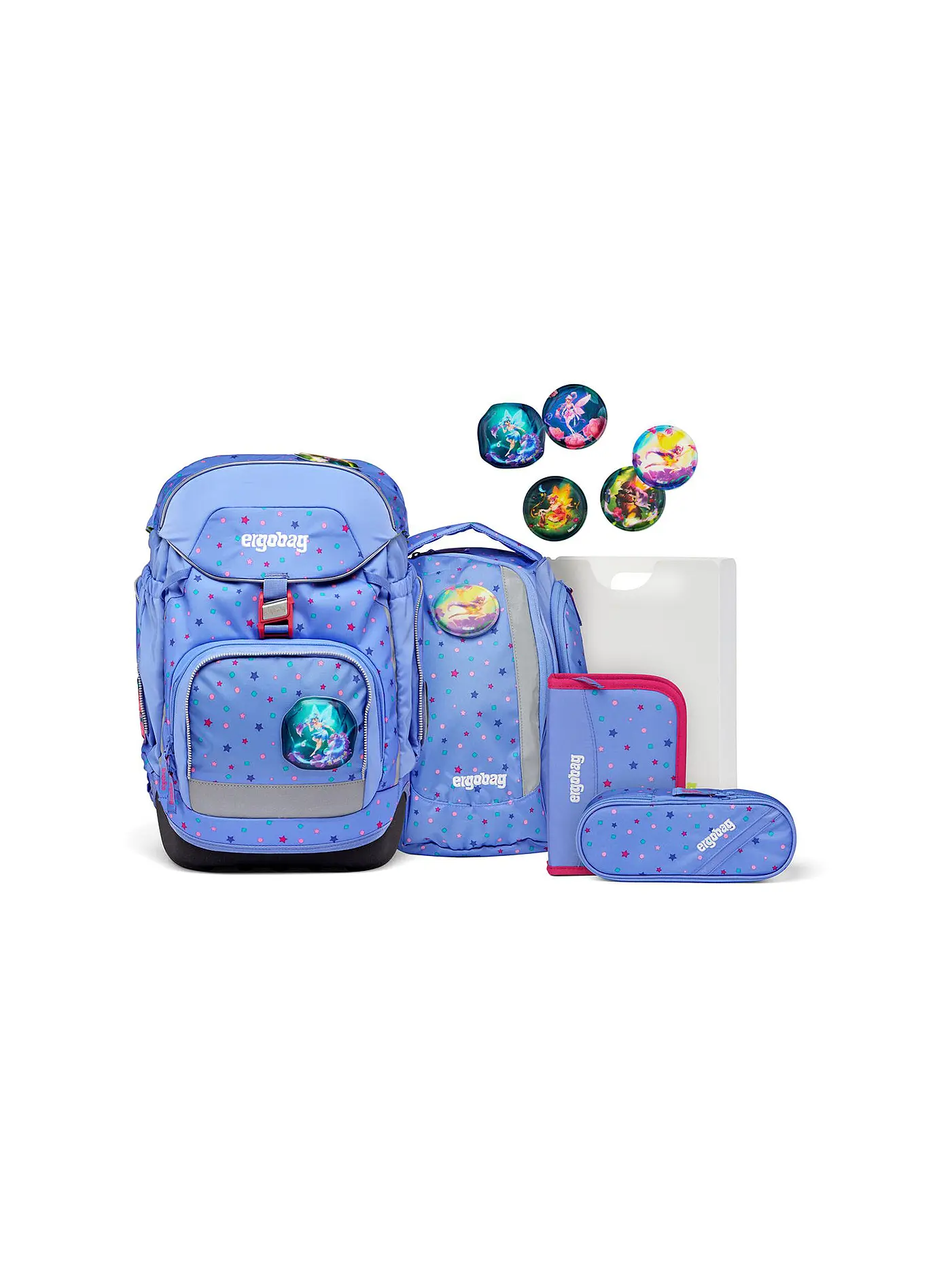 ERGOBAG | Schultaschen-Set 6-tlg. Pack - Bärzaubernd | lila