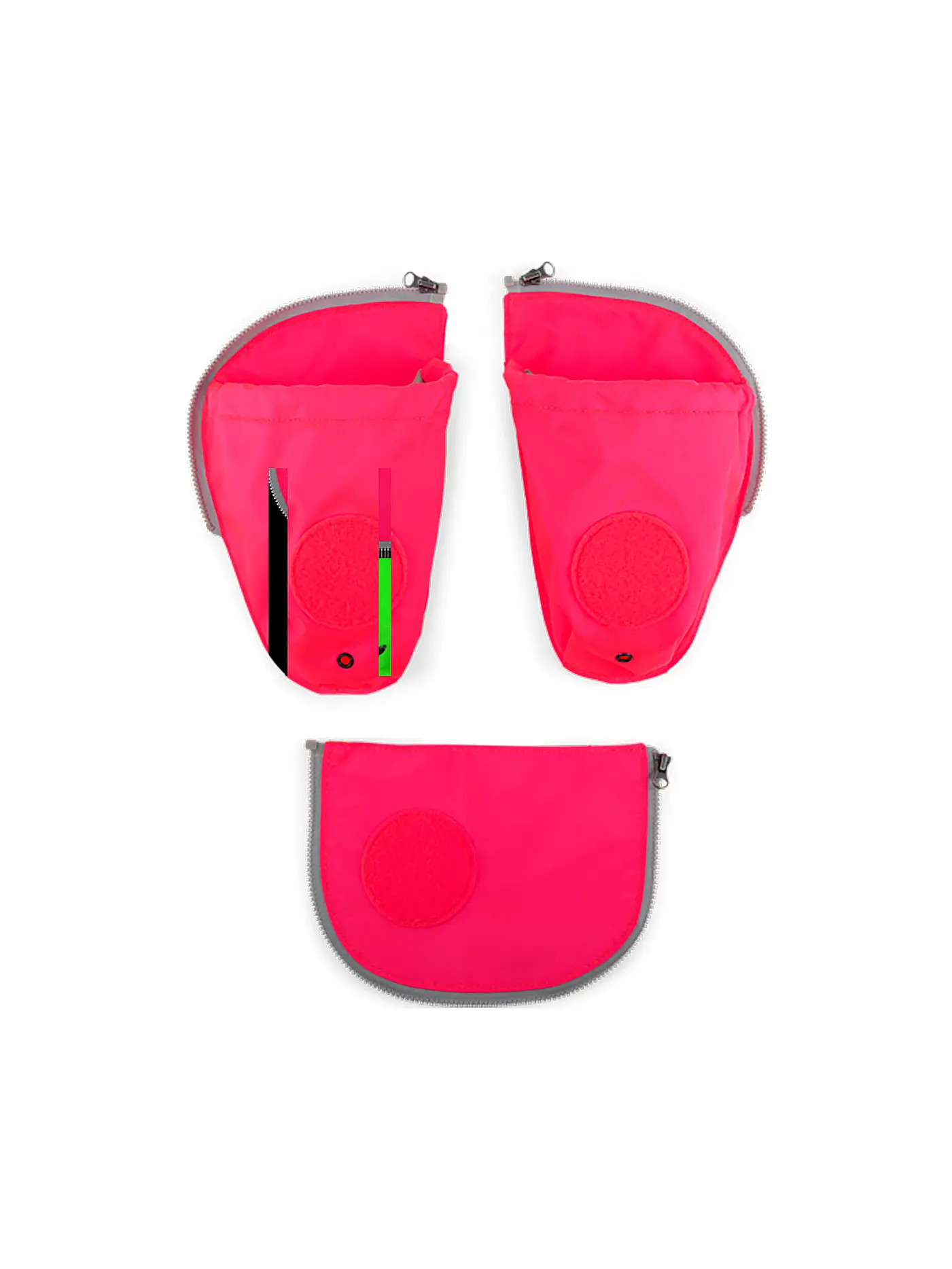 ERGOBAG | Seitentaschen Zip-Set Pink | pink